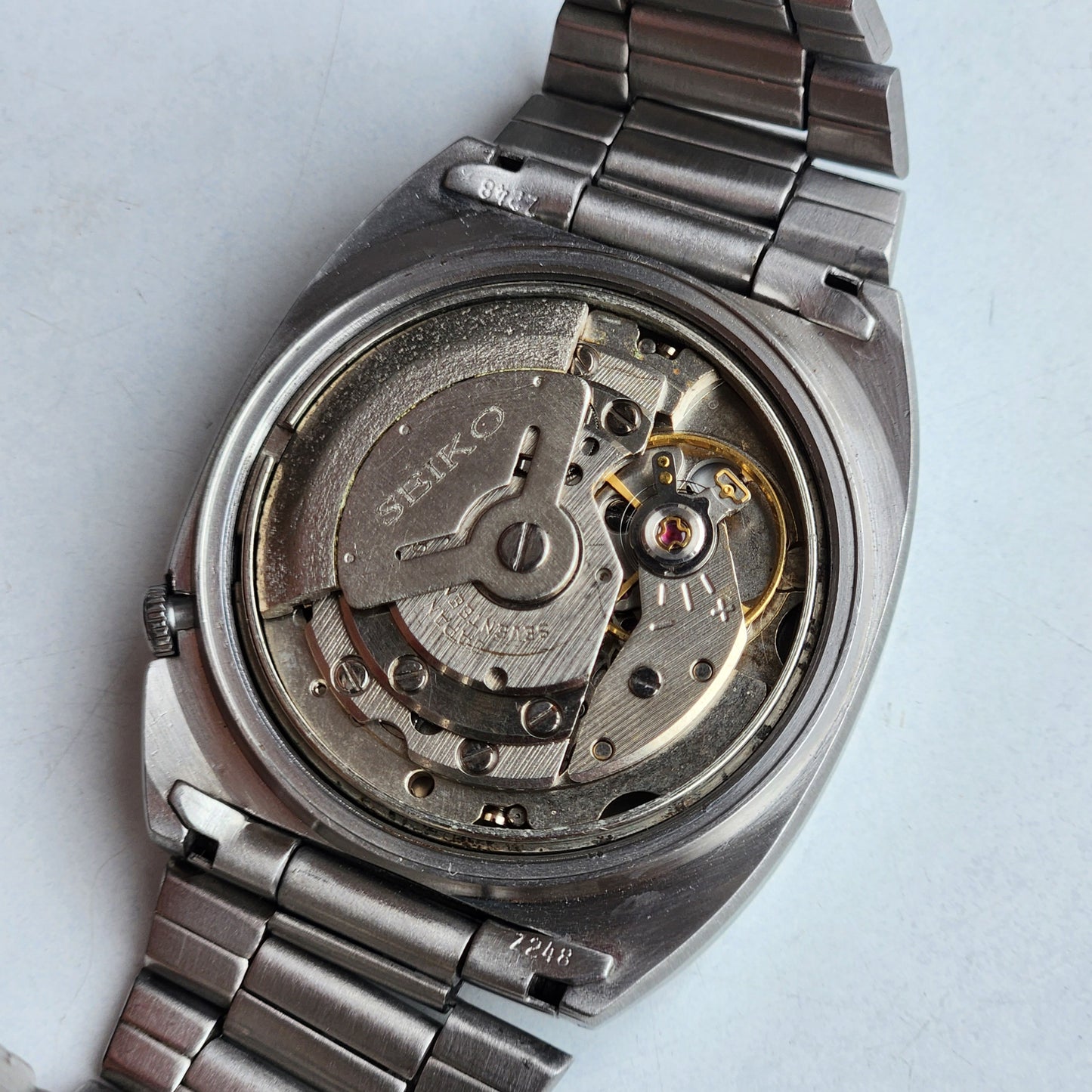Vintage 1979 Original Seiko 5 Automatic 6309-612A Black Face 17 Jewels Day-Date Japanese Men's Wrist Watch ET47