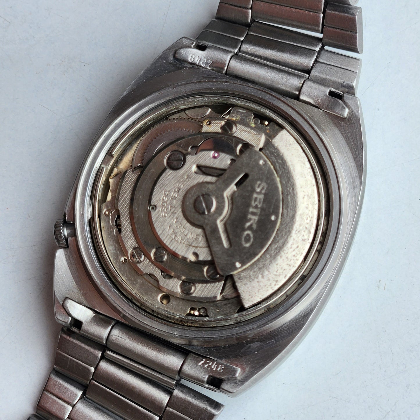 Vintage 1979 Original Seiko 5 Automatic 6309-612A Black Face 17 Jewels Day-Date Japanese Men's Wrist Watch ET47