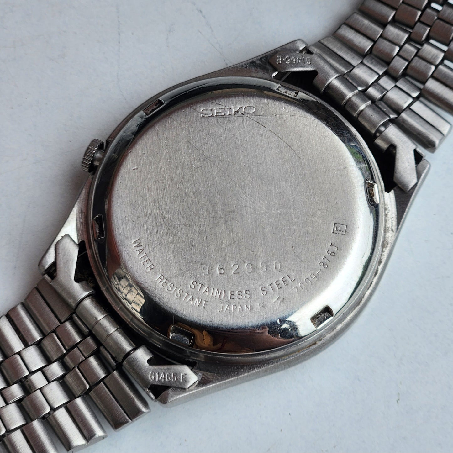 Vintage 1979 Original Seiko 5 Automatic 7009-876J Grey Face 17 Jewels Day-Date Japanese Men's Wrist Watch ET51