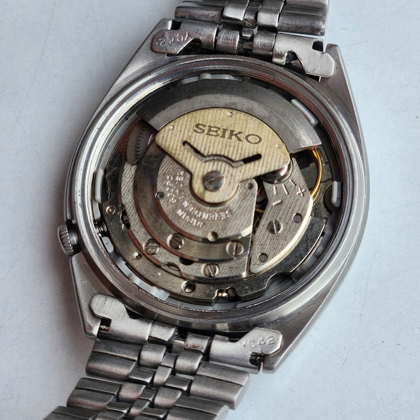 Vintage 1982 Original Seiko 5 Automatic 6309-8840 Black Face 17 Jewels Day-Date Japanese Men's Wrist Watch ET53