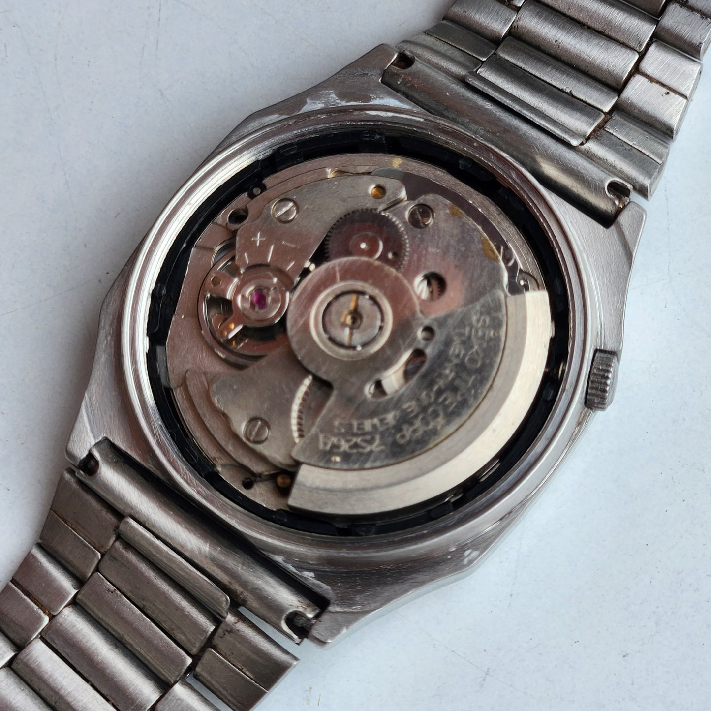 Vintage 1998 Original Seiko 5 Automatic 7S26-2070 Black Face 21 Jewels Day-Date Japanese Men's Wrist Watch ET54