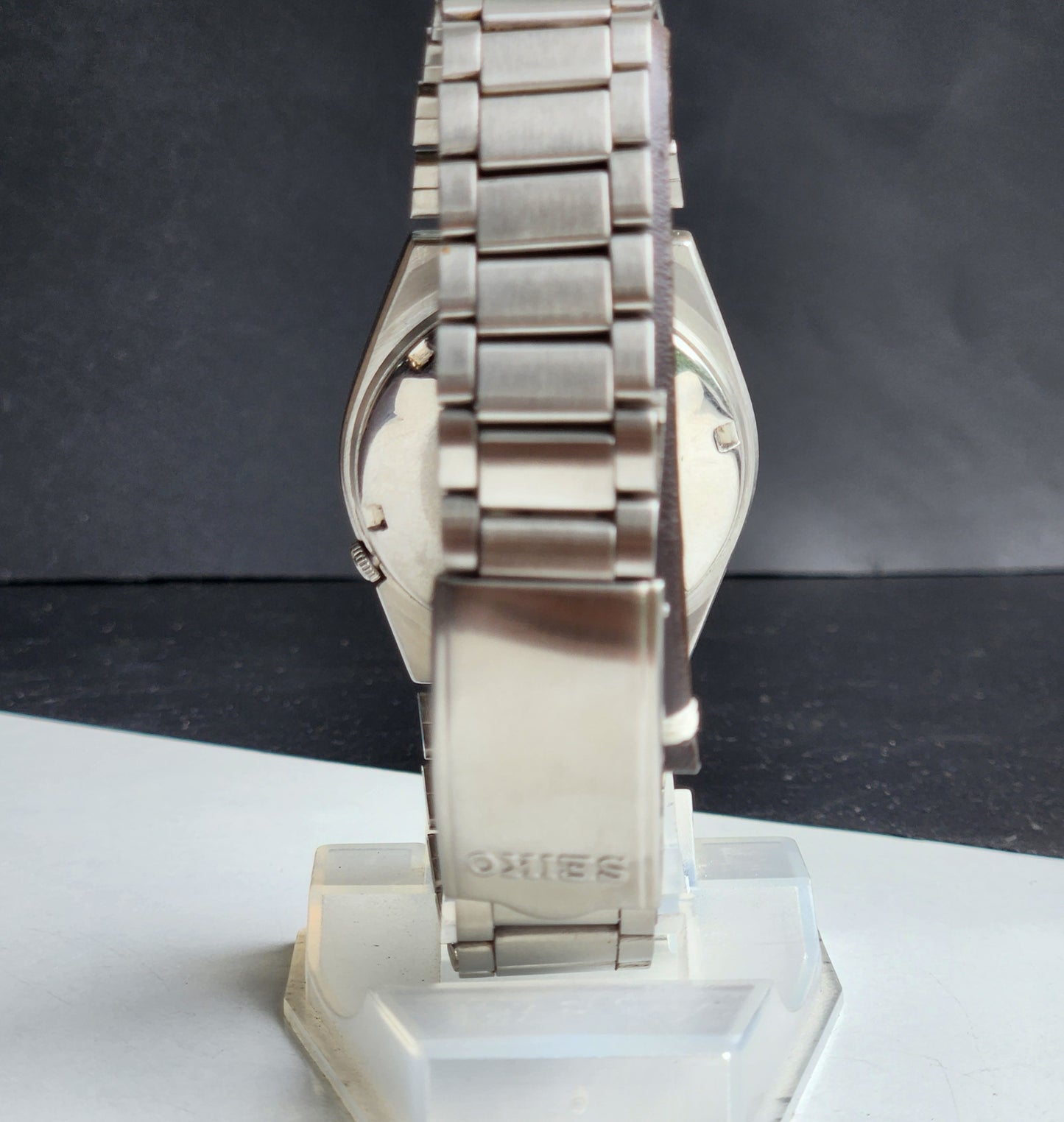 Vintage 1978 Original Seiko 5 Automatic 6319-601A Black Face 21 Jewels Day-Date Japanese Men's Wrist Watch ET61