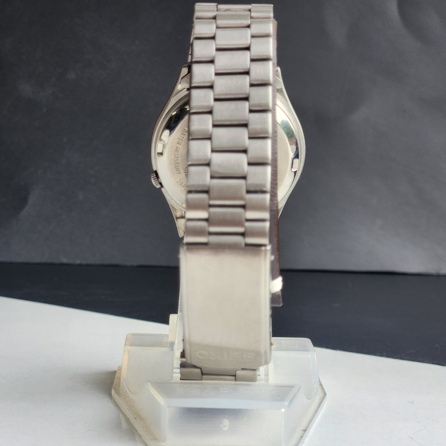 Vintage 1970 Original Seiko 5 Automatic 7019-8180 Grey Face 21 Jewels Day-Date Japanese Men's Wrist Watch ET71