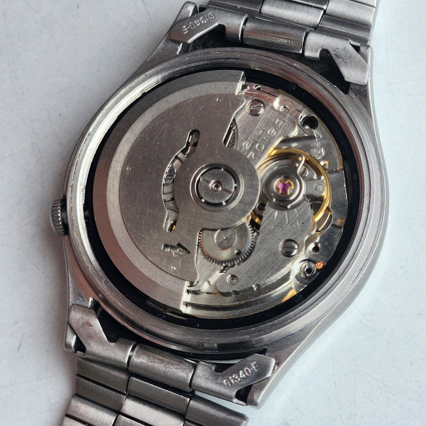 Vintage 1970 Original Seiko 5 Automatic 7019-8180 Grey Face 21 Jewels Day-Date Japanese Men's Wrist Watch ET71