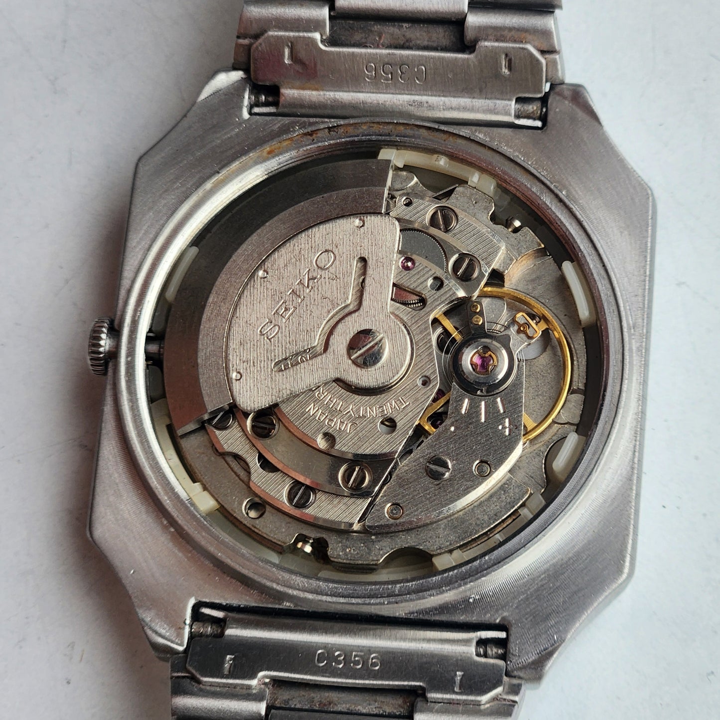 Vintage 1982 Original Seiko 5 Automatic 6349-503B Brown Face 23 Jewels Day-Date Japanese Men's Wrist Watch ET76