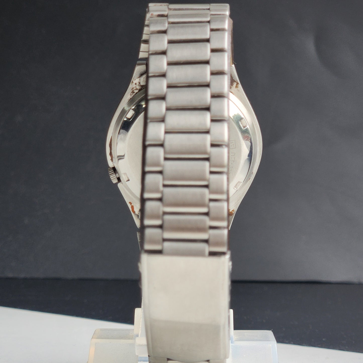 Vintage 1983 Original Seiko 5 Automatic 7009-821J Golden Face 17 Jewels Day-Date Japanese Men's Wrist Watch ET78