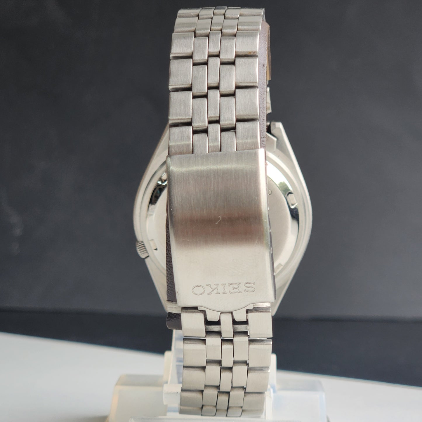 Vintage 1998 Original Seiko 5 Automatic 7S26-3160 Golden Face 21 Jewels Day-Date Japanese Men's Wrist Watch ET80