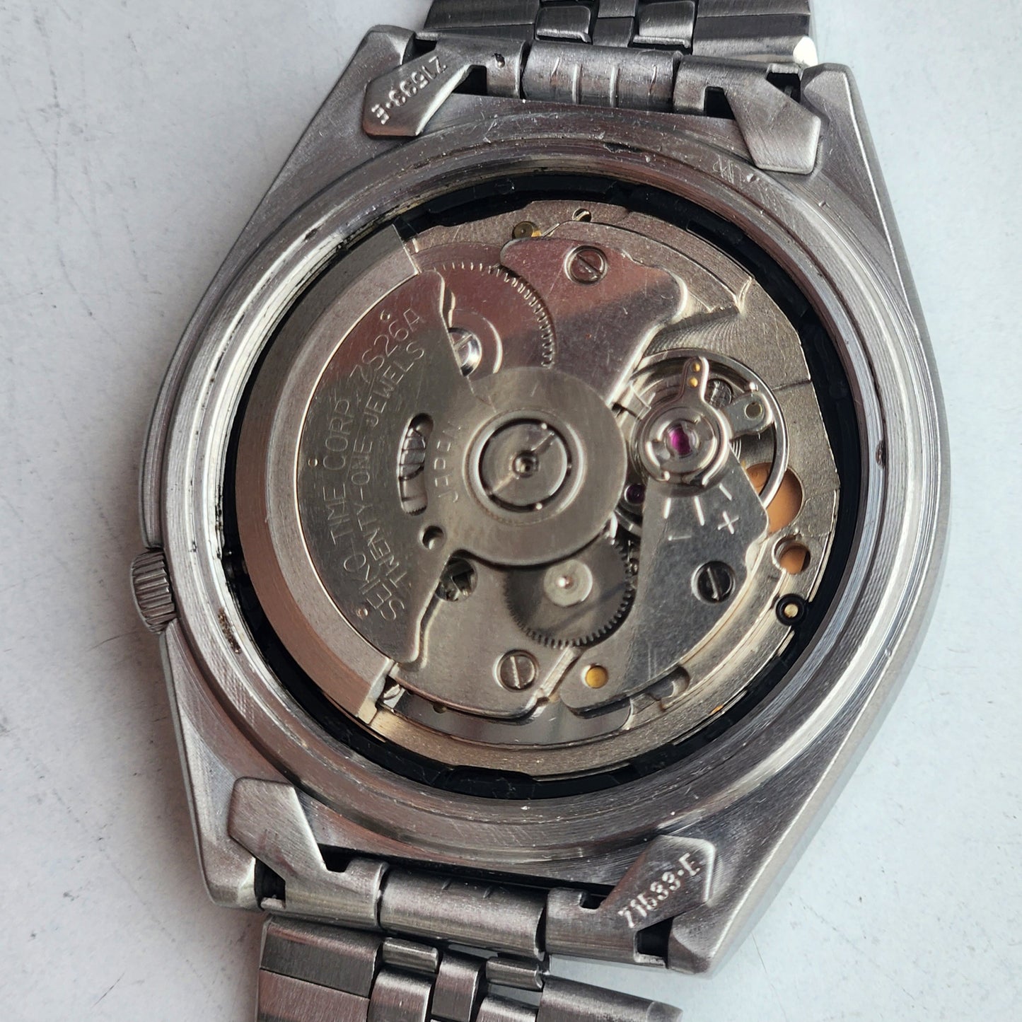 Vintage 1998 Original Seiko 5 Automatic 7S26-3160 Golden Face 21 Jewels Day-Date Japanese Men's Wrist Watch ET80