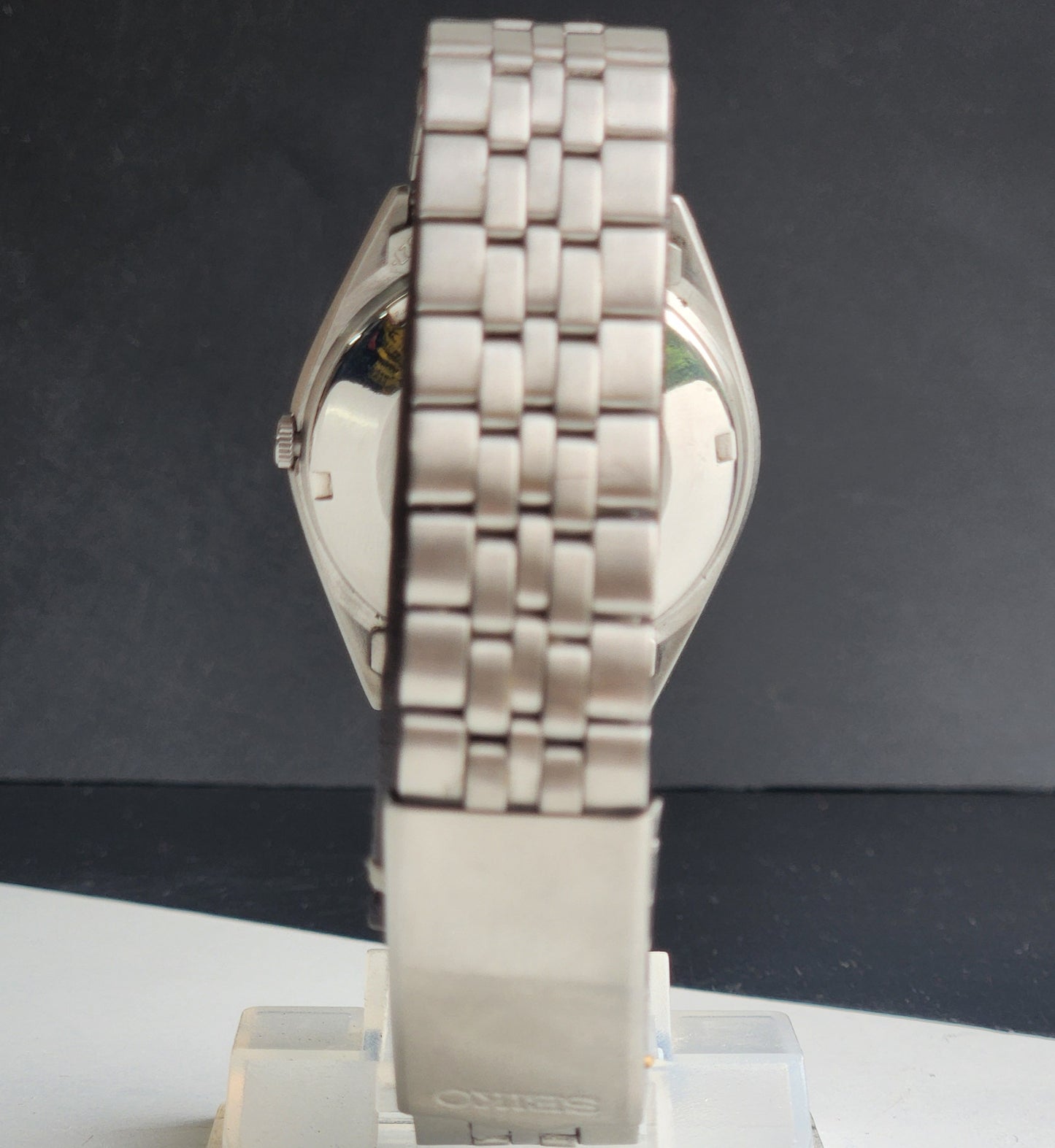 Vintage 1985 Original Seiko 5 Automatic 6309-8900 Grey Face 17 Jewels Day-Date Japanese Men's Wrist Watch ET82
