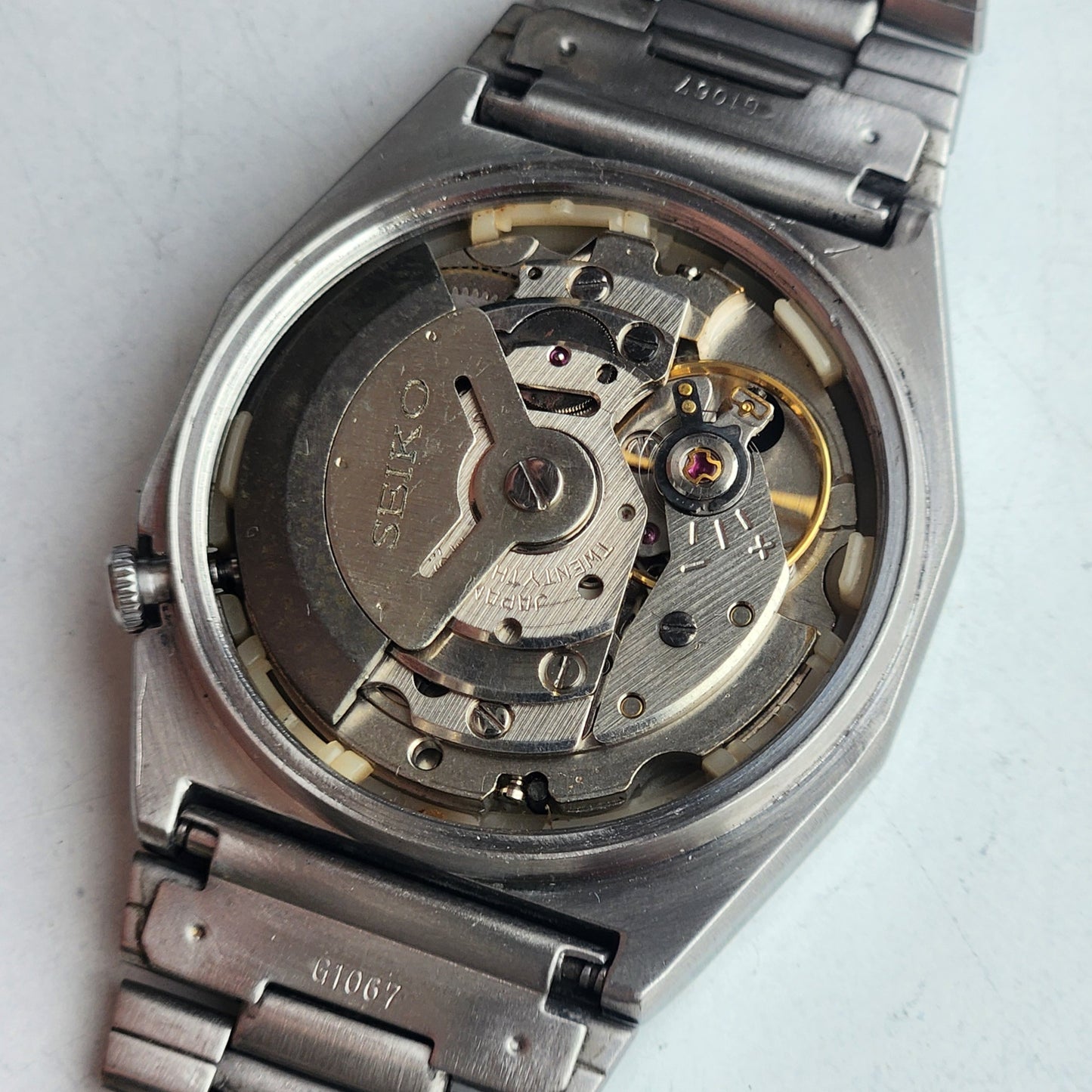 Vintage 1983 Original Seiko 5 Automatic 6349-501A Black Face 23 Jewels Day-Date Japanese Men's Wrist Watch ET84