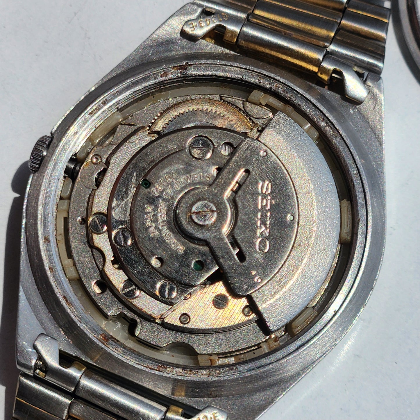 Vintage 1978 Original Seiko 5 Automatic 6309-8120 Black Face 17 Jewels Day-Date Japanese Men's Wrist Watch ET87