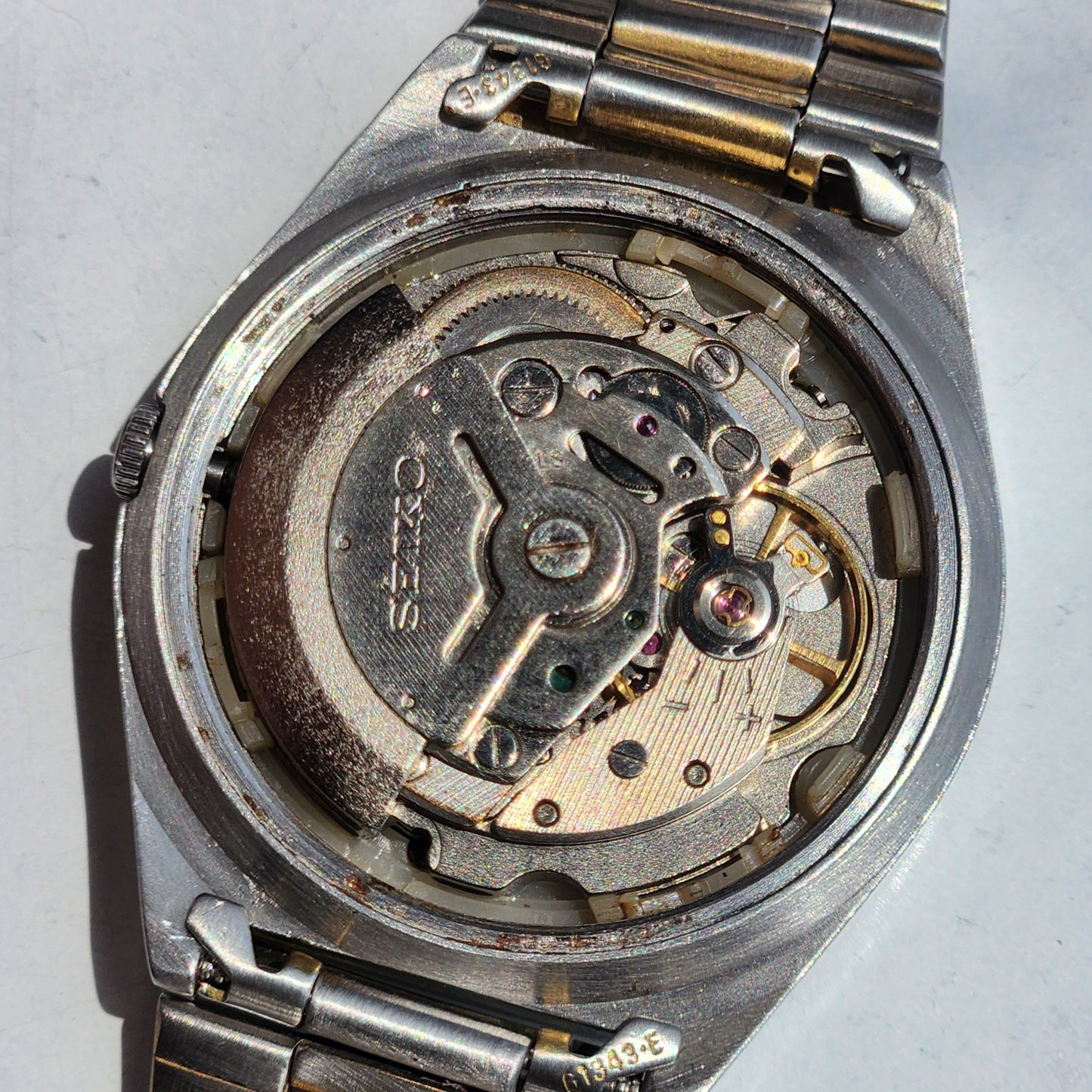 Vintage 1978 Original Seiko 5 Automatic 6309-8120 Black Face 17 Jewels Day-Date Japanese Men's Wrist Watch ET87