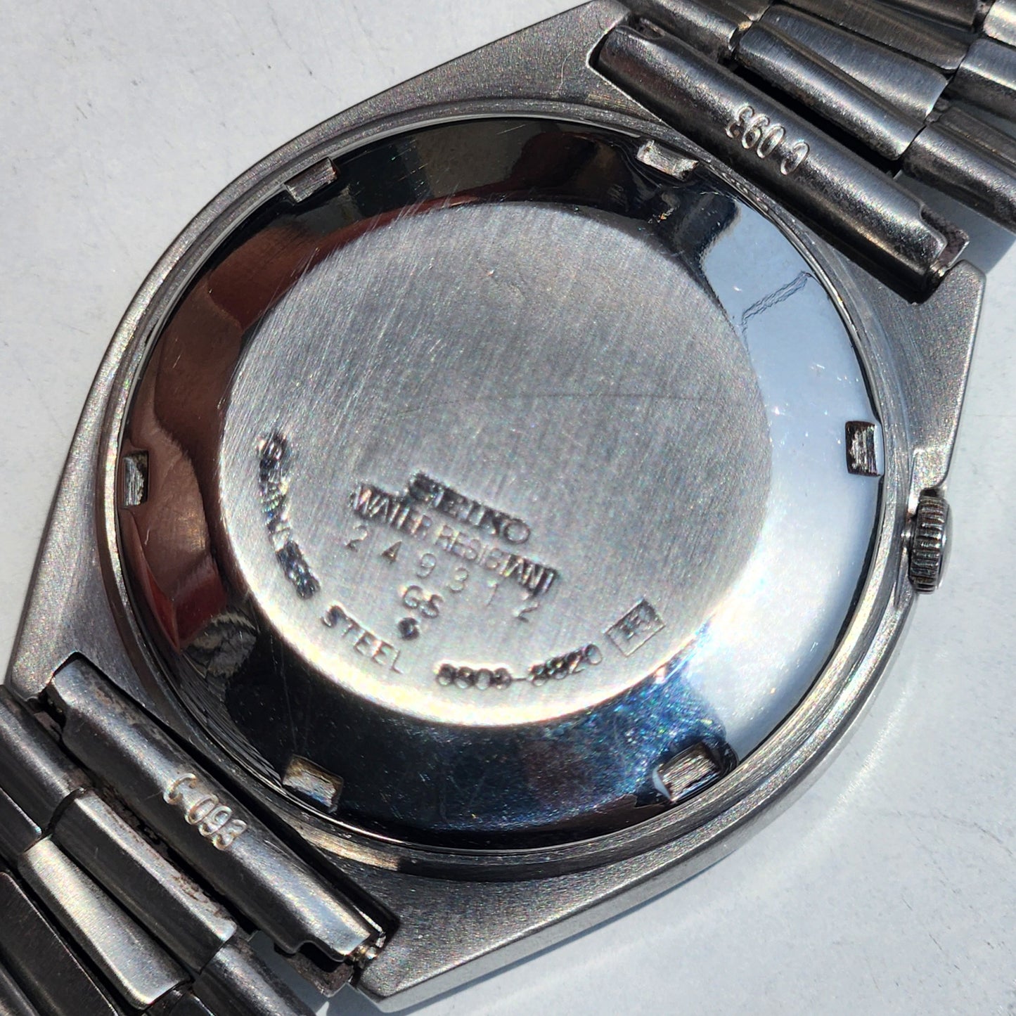 Vintage 1982 Original Seiko 5 Automatic 6309-8920 Grey Face 17 Jewels Day-Date Japanese Men's Wrist Watch ET88