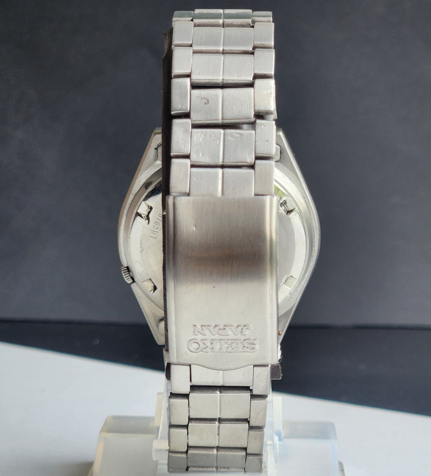 Vintage 1978 Original Seiko 5 Automatic 7009-8762 Black Face 17 Jewels Day-Date Japanese Men's Wrist Watch ET95