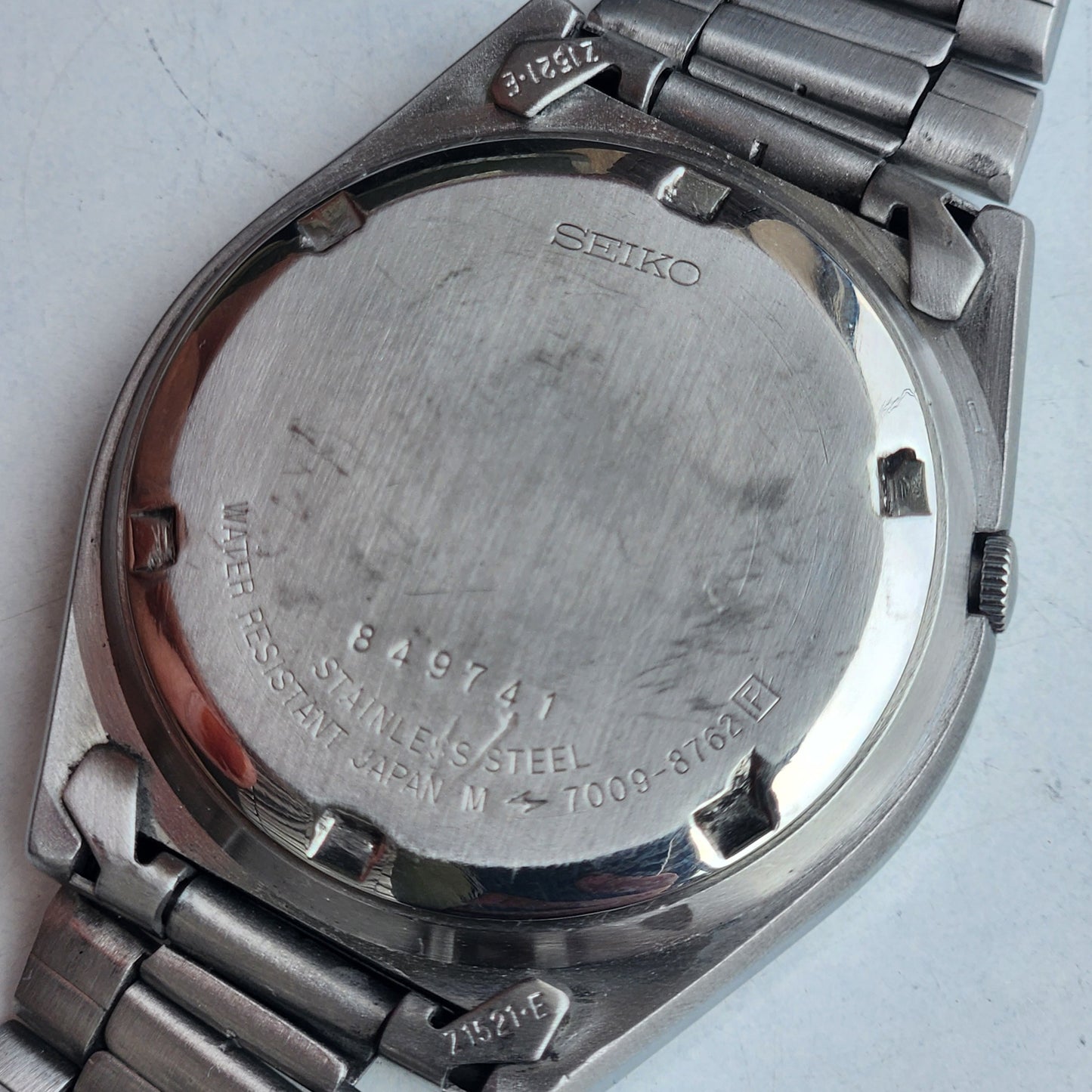 Vintage 1978 Original Seiko 5 Automatic 7009-8762 Black Face 17 Jewels Day-Date Japanese Men's Wrist Watch ET95