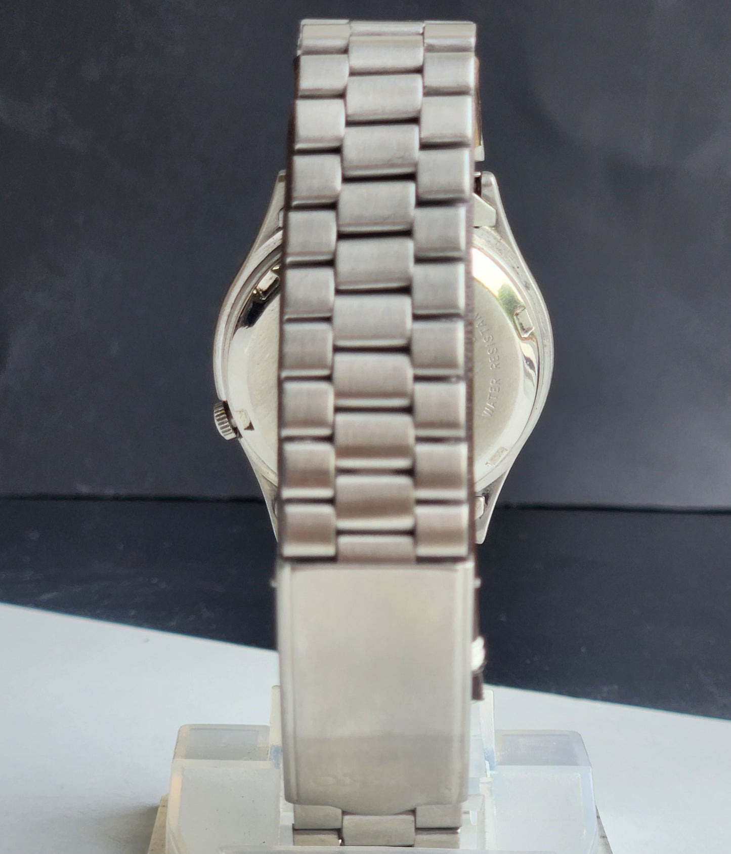 Vintage 1998 Original Seiko 5 Automatic 7S26-3040 Golden Face 21 Jewels Day-Date Japanese Men's Wrist Watch ET98