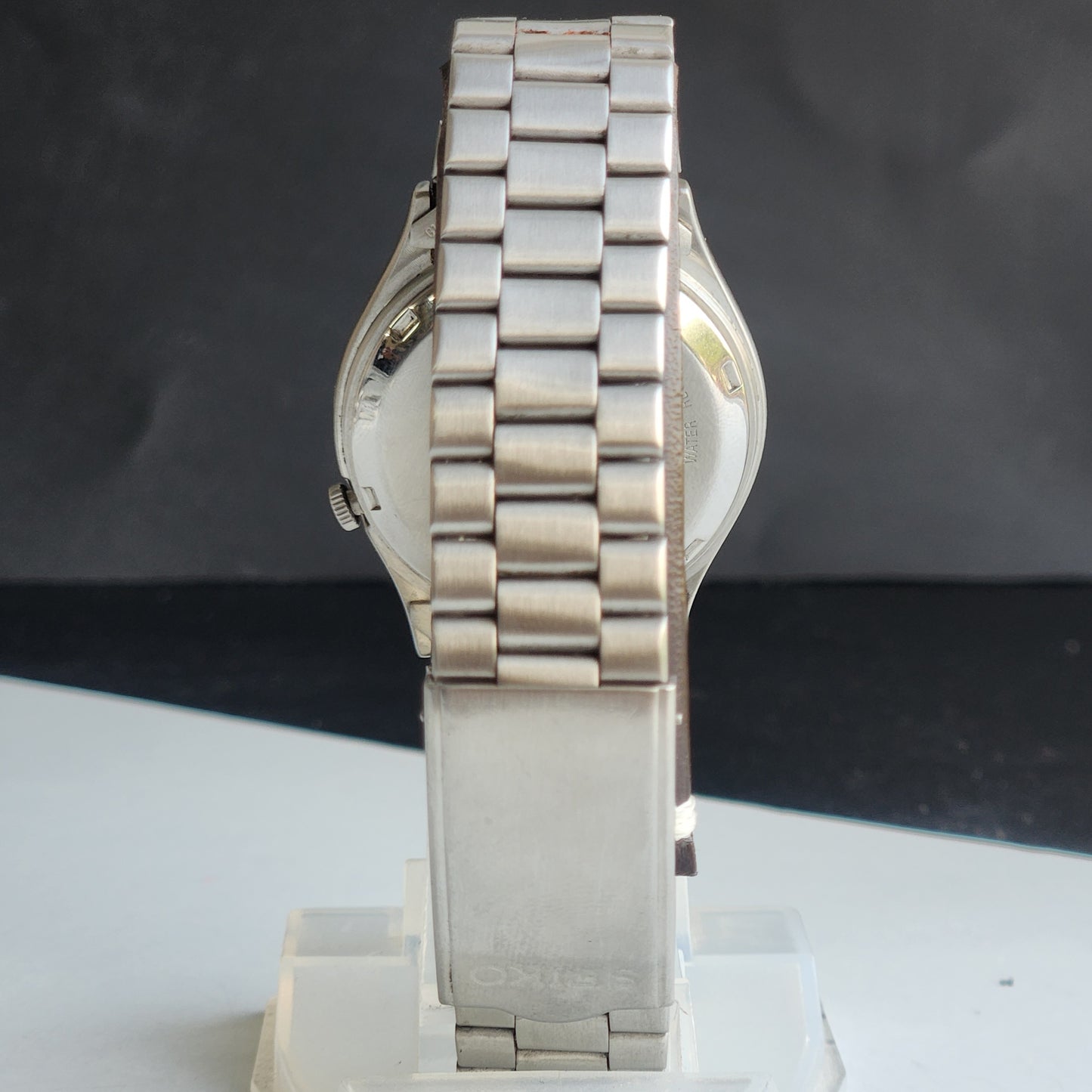 Vintage 1979 Original Seiko 5 Automatic 7009-3170 Black Face 17 Jewels Day-Date Japanese Men's Wrist Watch ET105