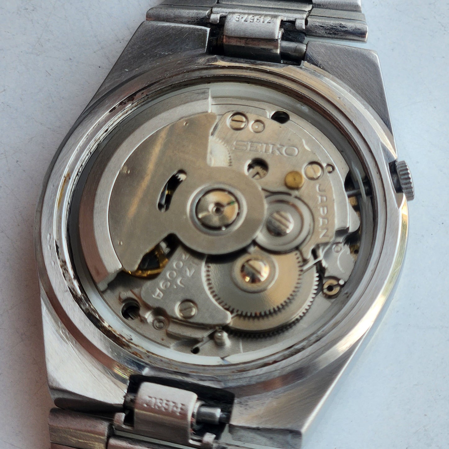 Vintage 1978 Original Seiko 5 Automatic 7009-3161 Black Face 17 Jewels Day-Date Japanese Men's Wrist Watch ET107