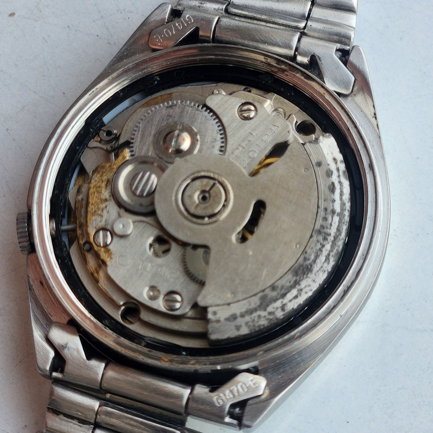 Vintage 1975 Original Seiko 5 Automatic 7019-6081 Golden Face 21 Jewels Day-Date Japanese Men's Wrist Watch ET109