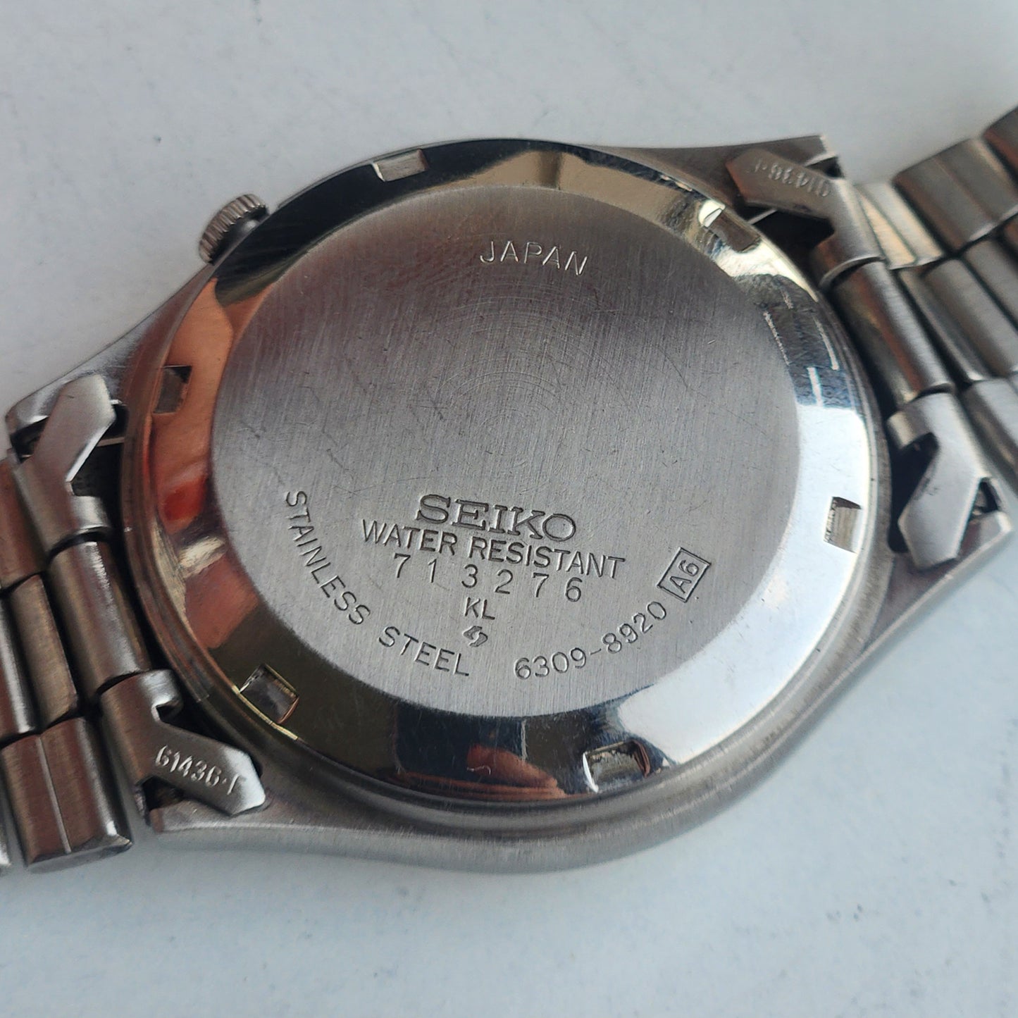 Vintage 1977 Original Seiko 5 Automatic 6309-8920 Grey Face 17 Jewels Day-Date Japanese Men's Wrist Watch ET112