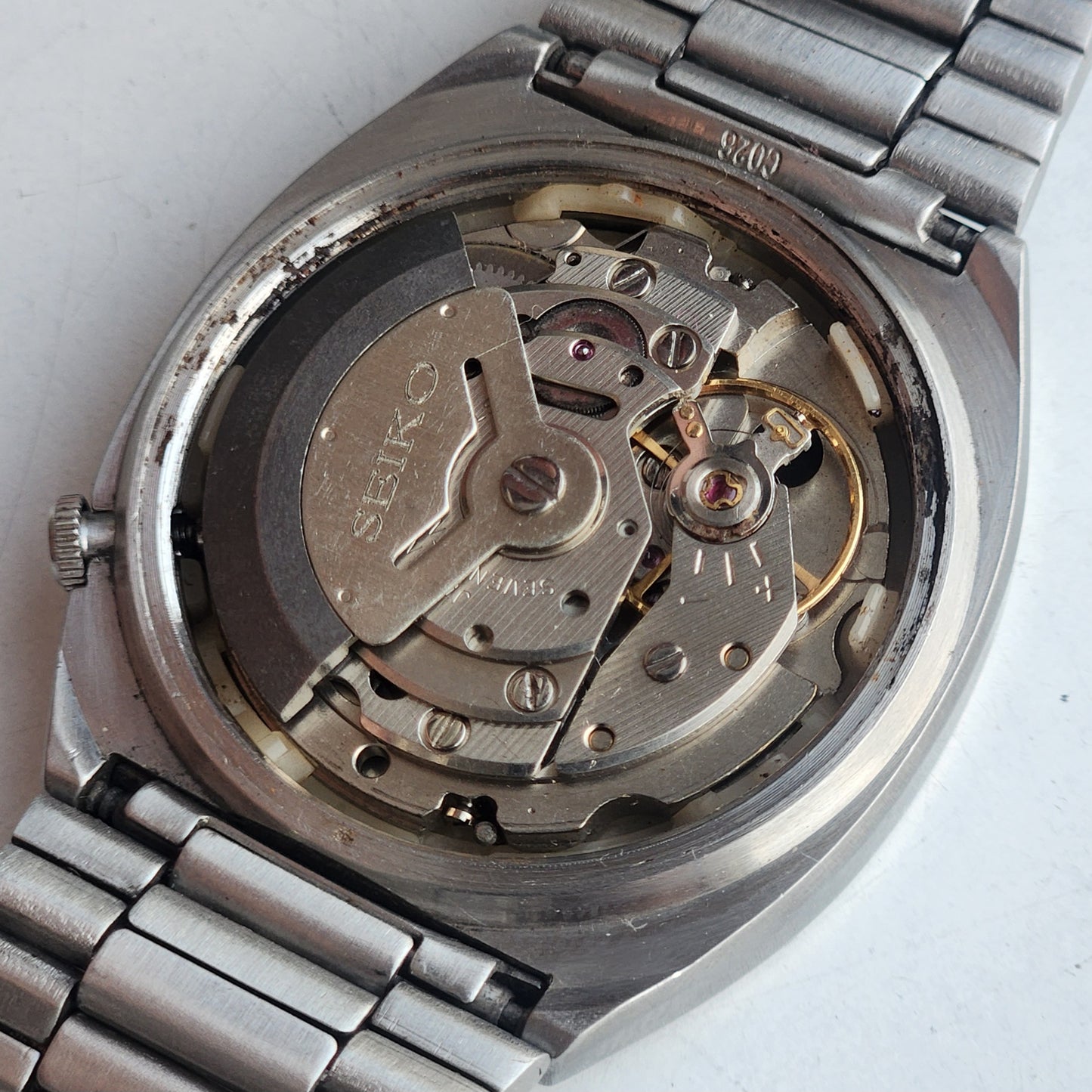 Vintage 1983 Original Seiko 5 Automatic 6309-523A Black Face 17 Jewels Day-Date Japanese Men's Wrist Watch ET115