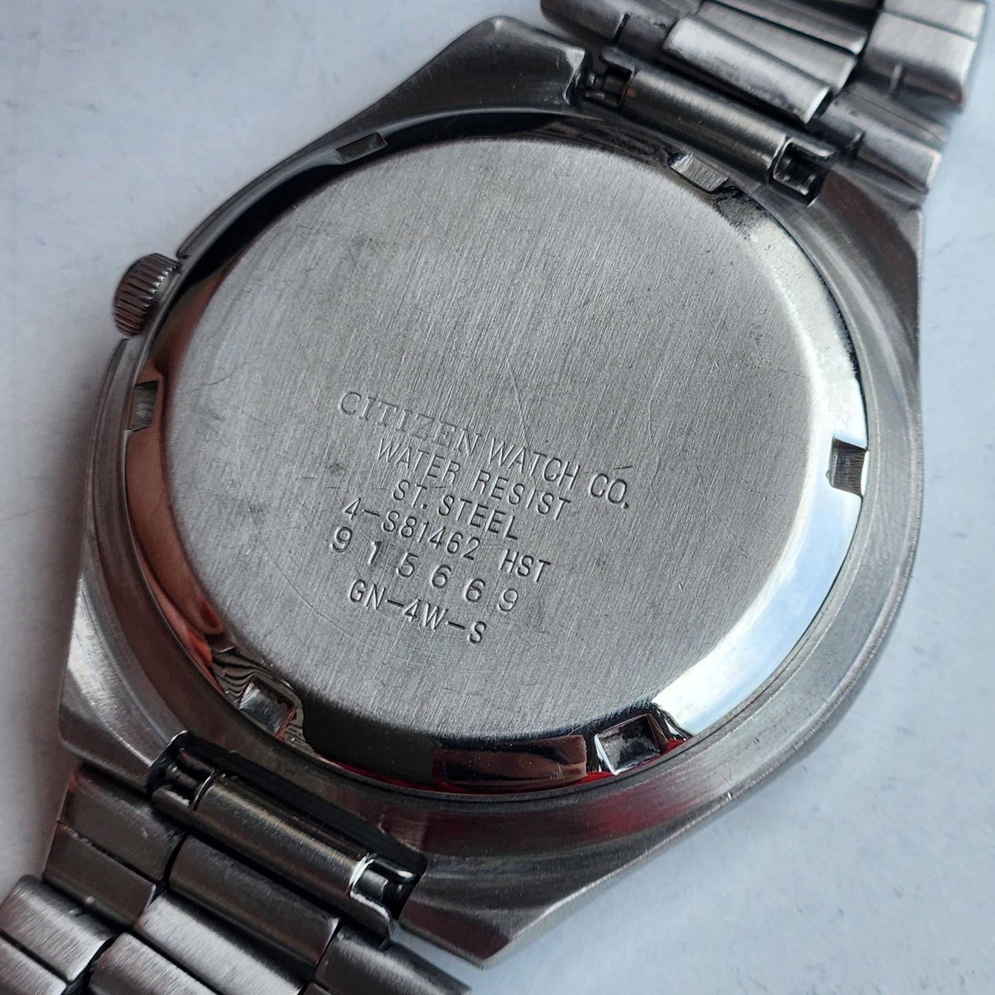 Vintage 1979 Original Citizen Automatic 8200 Yellow Face 21 Jewels Day-Date Japanese Men's Wrist Watch EG148