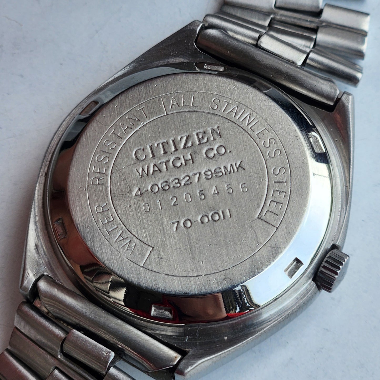 Vintage 1980 Original Citizen Automatic 8200 Grey/Black Face 21 Jewels Day-Date Japanese Men's Wrist Watch EG151