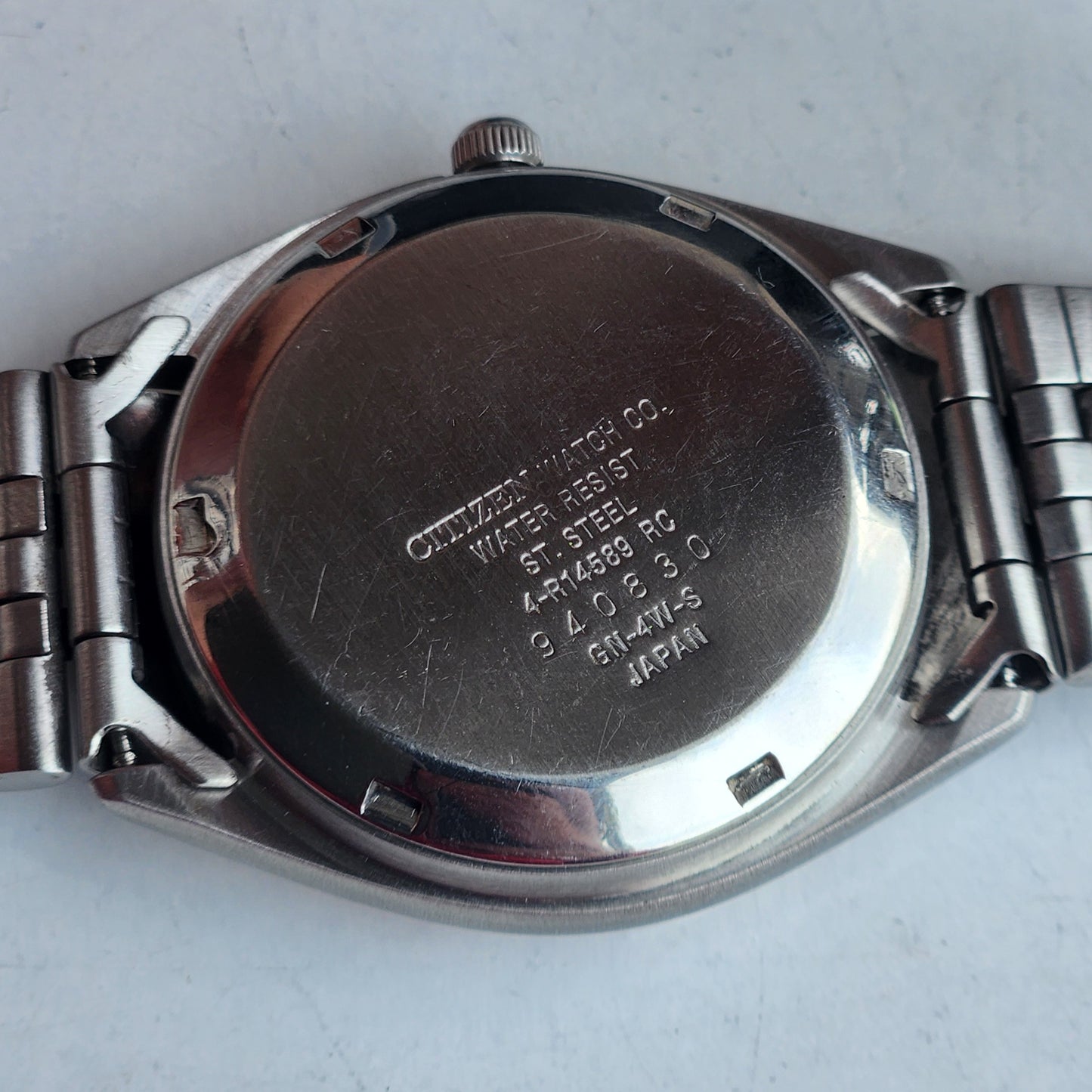 Vintage 1979 Original Citizen Automatic 8200 Black Face 21 Jewels Day-Date Japanese Men's Wrist Watch EG153