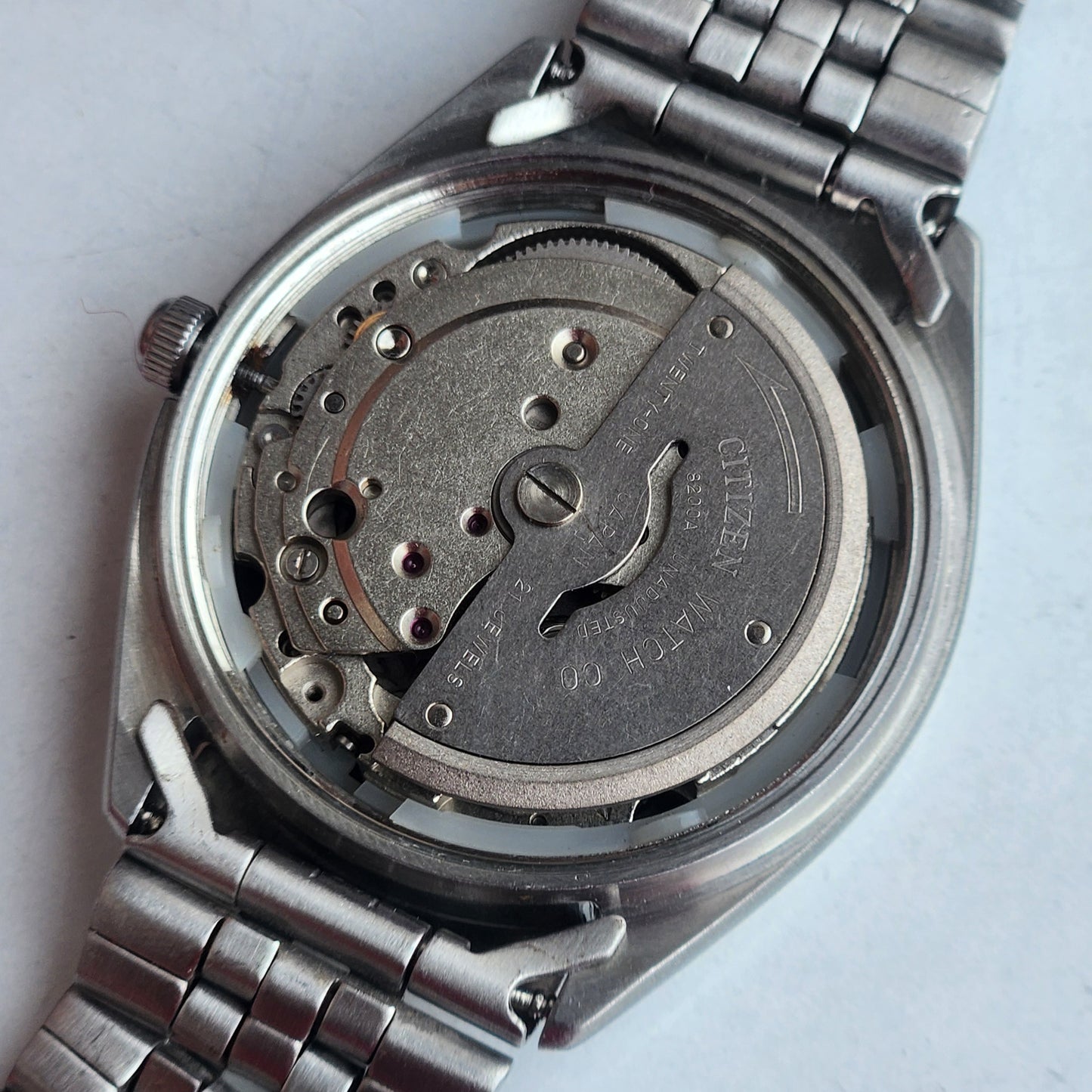 Vintage 1979 Original Citizen Automatic 8200 Black Face 21 Jewels Day-Date Japanese Men's Wrist Watch EG153