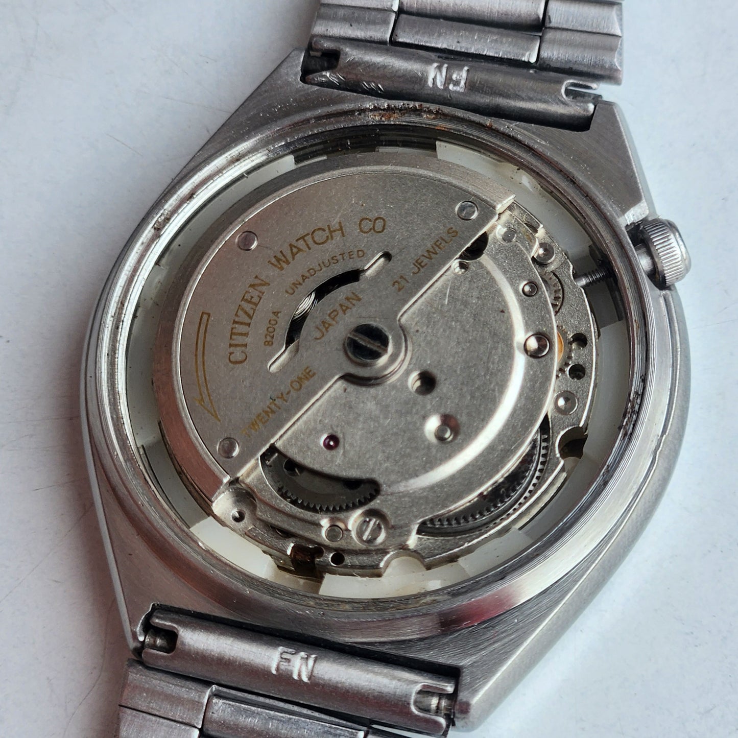 Vintage 1977 Original Citizen Automatic 8200 Golden Face 21 Jewels Day-Date Japanese Men's Wrist Watch EG154