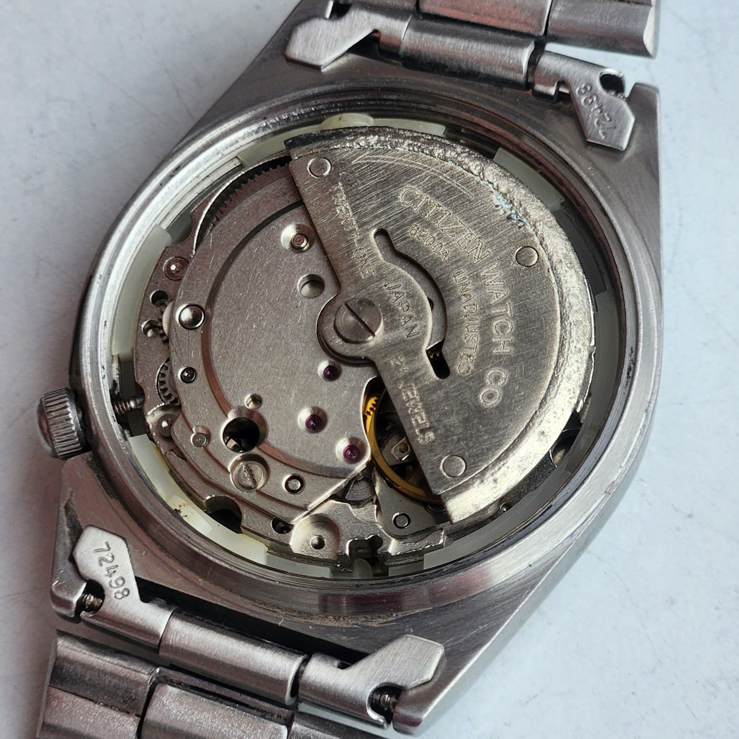 Vintage 1981 Original Citizen Automatic 8200 Silver Face 21 Jewels Day-Date Japanese Men's Wrist Watch EG158