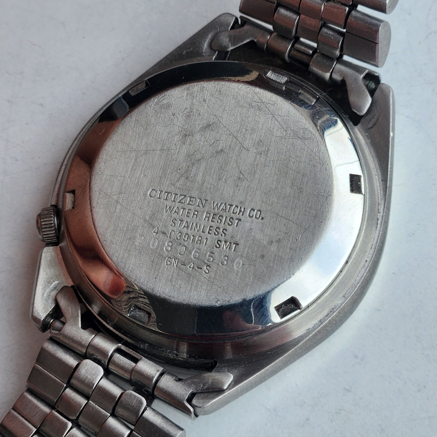 Vintage 1982 Original Citizen Automatic 8200 Gray Face 21 Jewels Day-Date Japanese Men's Wrist Watch EG159