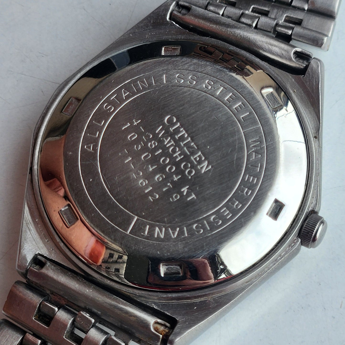 Vintage 1981 Original Citizen Automatic 8200 Black Face 21 Jewels Day-Date Japanese Men's Wrist Watch EG160