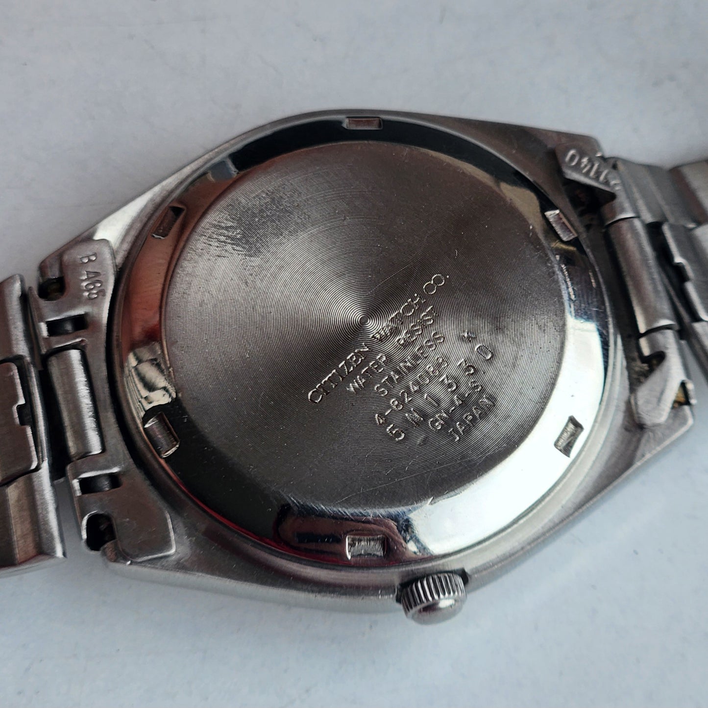 Vintage 1975 Original Citizen Automatic 8200 Black Face 21 Jewels Day-Date Japanese Men's Wrist Watch EG162