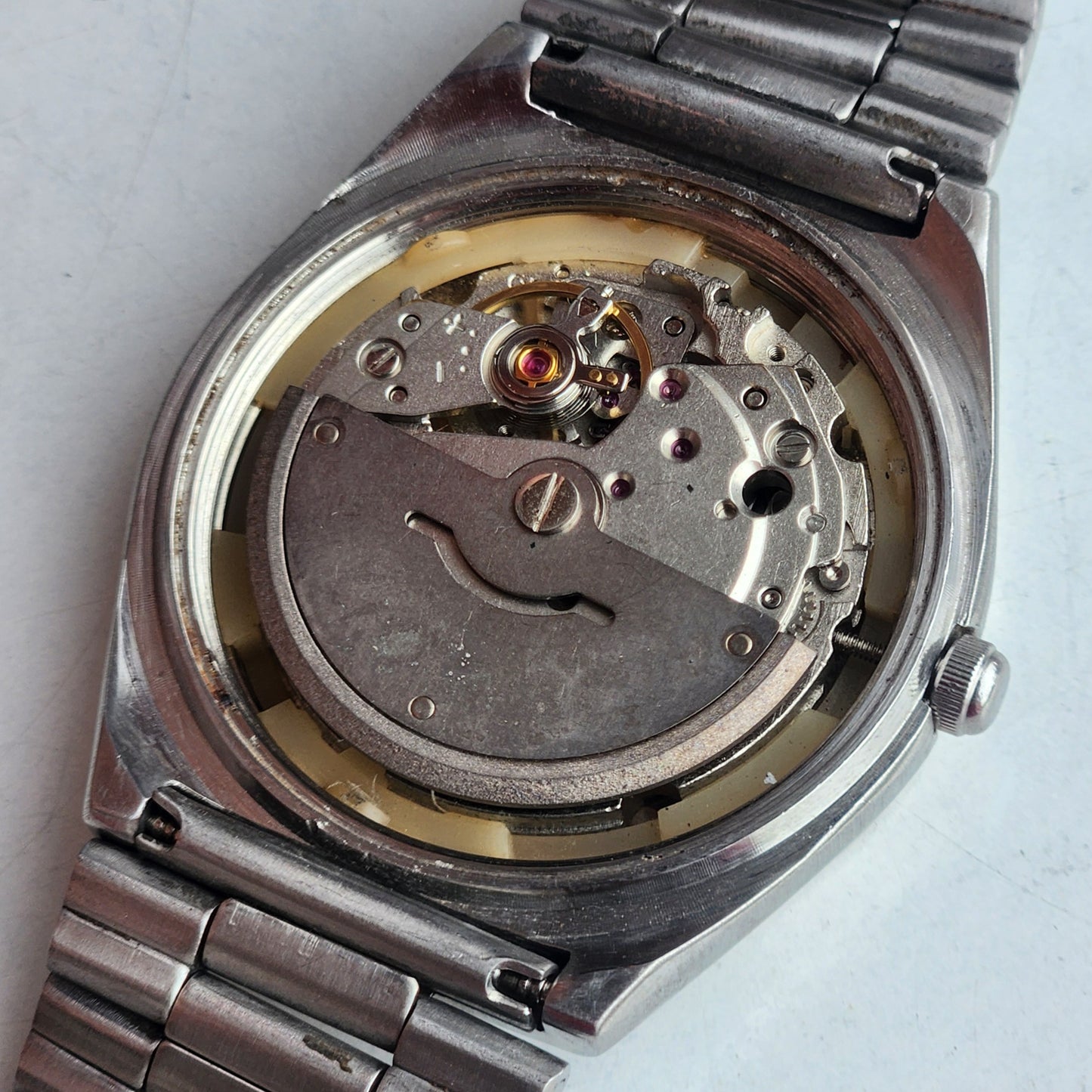 Vintage 1982 Original Citizen Automatic 8200 Golden Face 21 Jewels Day-Date Japanese Men's Wrist Watch EG163