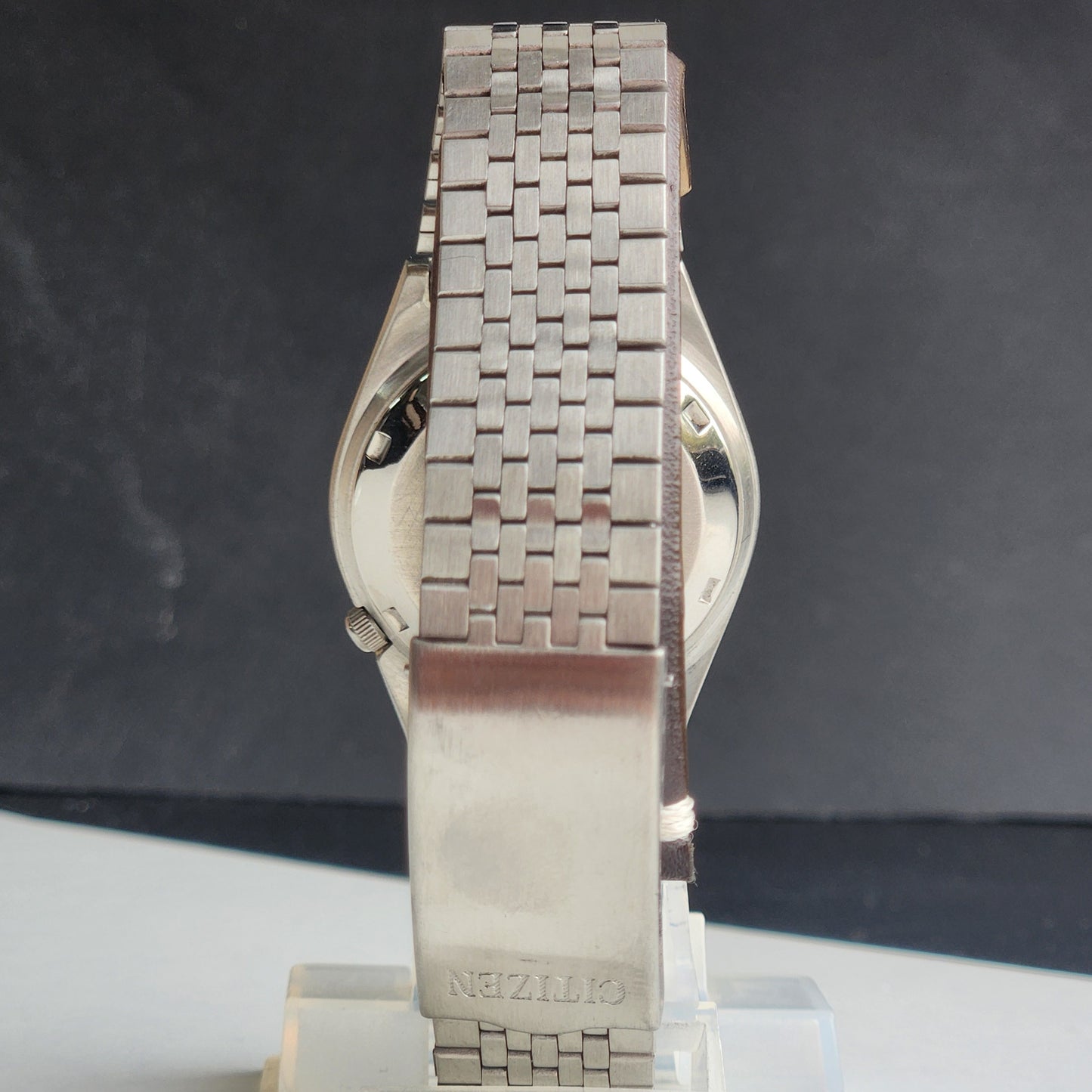 Vintage 1980 Original Citizen Automatic 8200 Black Face 21 Jewels Day-Date Japanese Men's Wrist Watch EG164