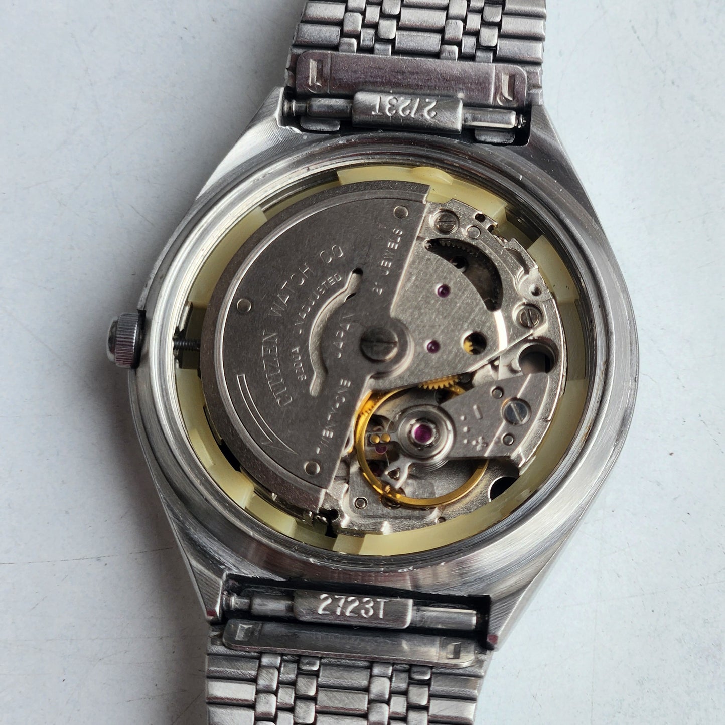 Vintage 1981 Original Citizen Automatic 8200 Black Face 21 Jewels Day-Date Japanese Men's Wrist Watch EG165