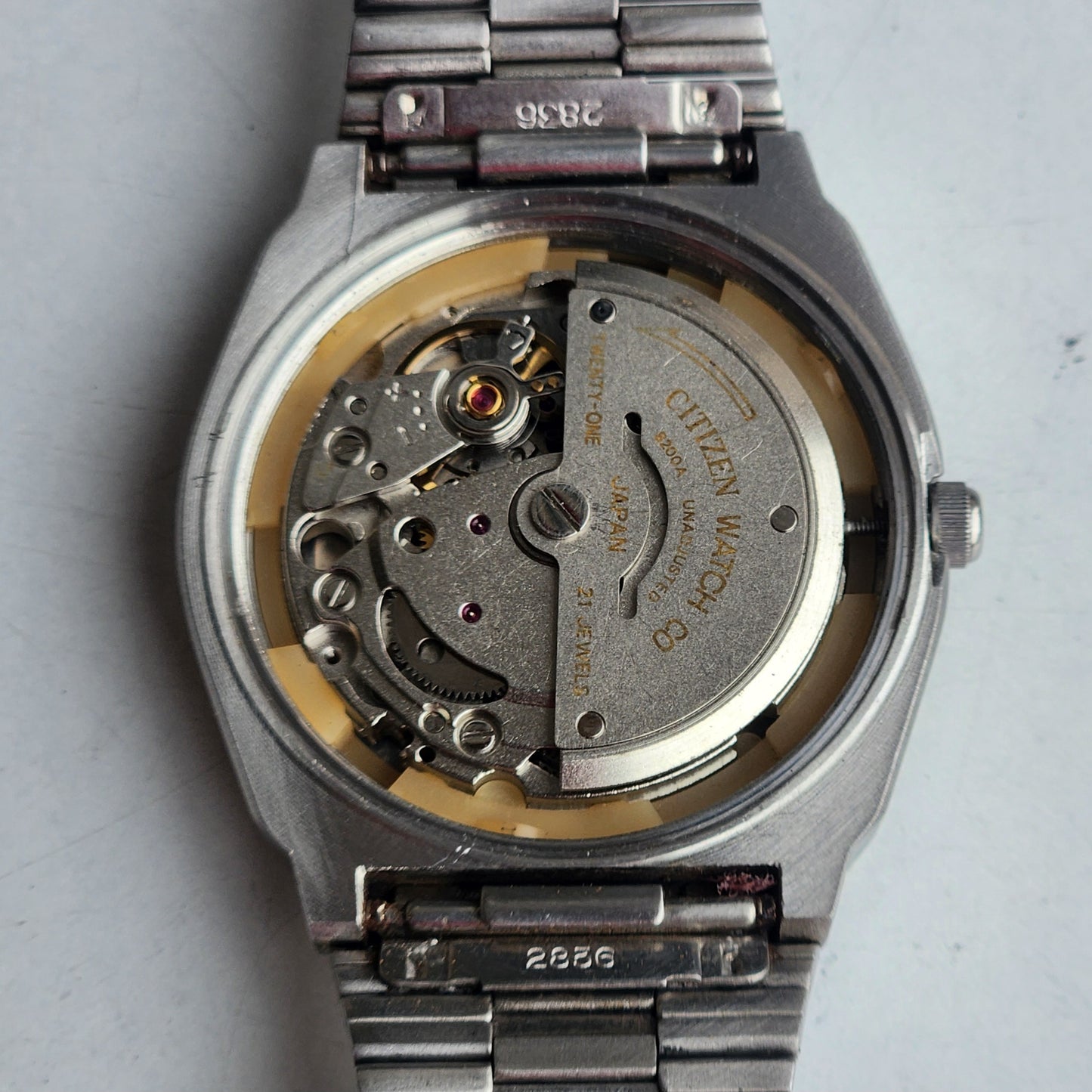 Vintage 1974 Original Citizen Automatic 8200 Black Face 21 Jewels Day-Date Japanese Men's Wrist Watch EG169