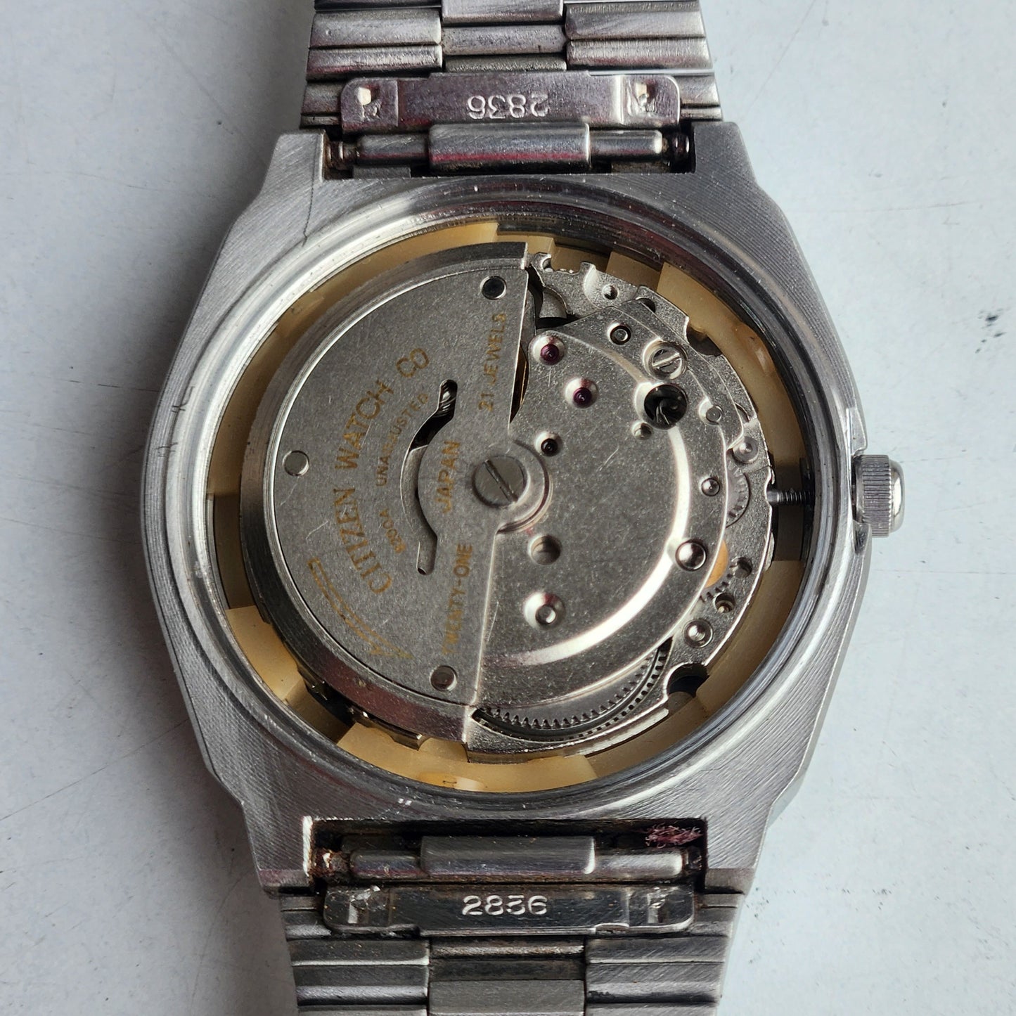 Vintage 1974 Original Citizen Automatic 8200 Black Face 21 Jewels Day-Date Japanese Men's Wrist Watch EG169