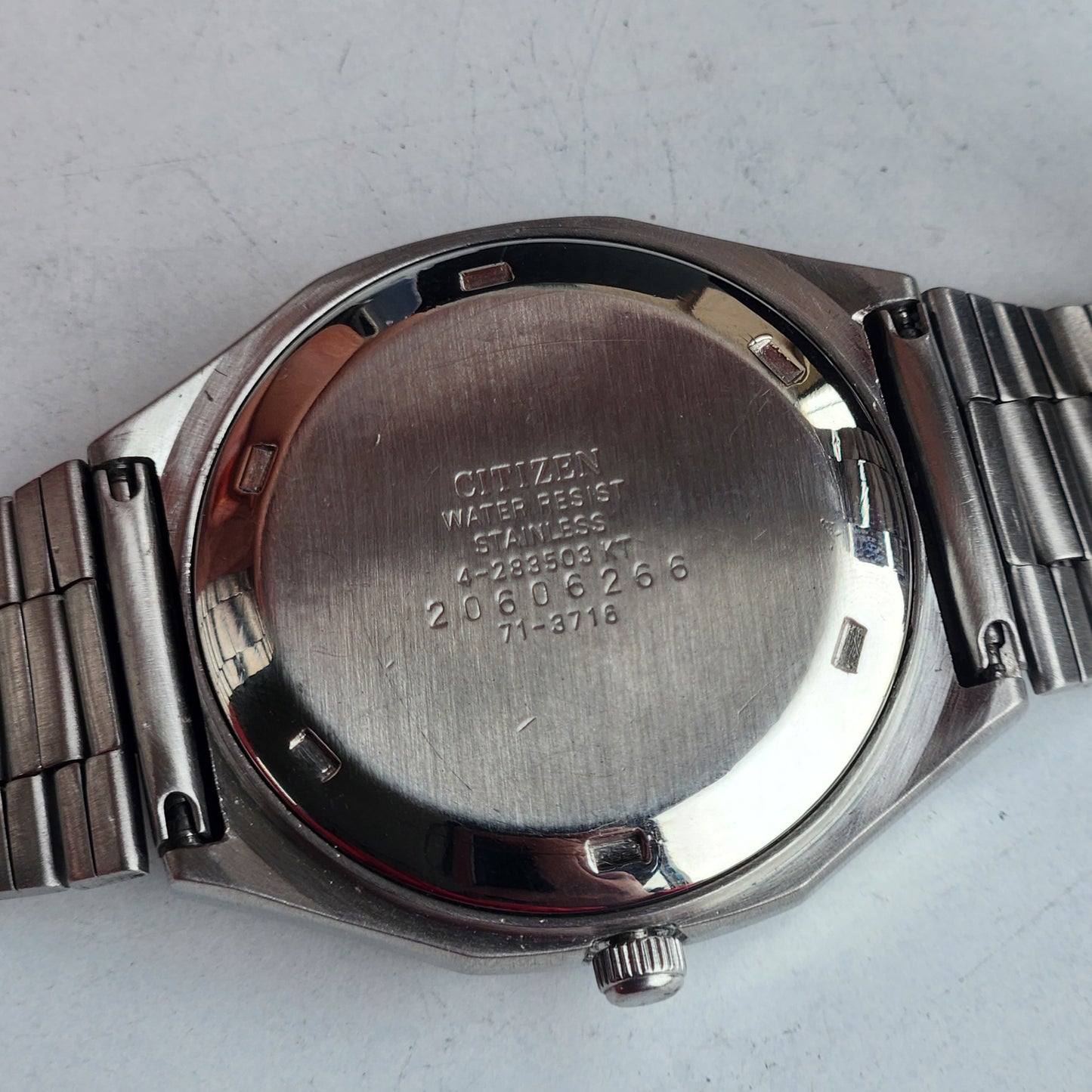 Vintage 1982 Original Citizen Automatic 8200 Grey Face 21 Jewels Day-Date Japanese Men's Wrist Watch EG170
