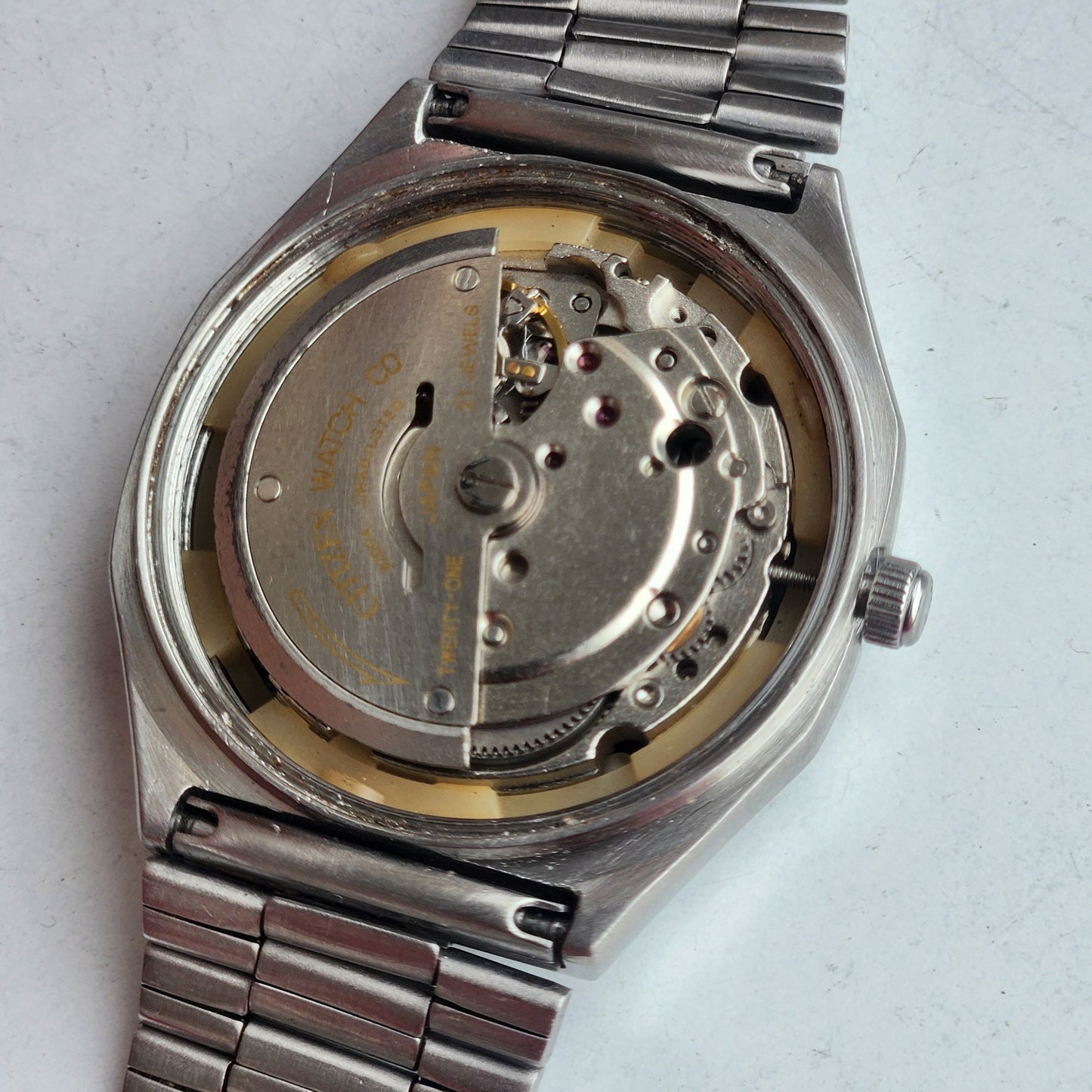Vintage 1982 Original Citizen Automatic 8200 Grey Face 21 Jewels Day-Date Japanese Men's Wrist Watch EG170