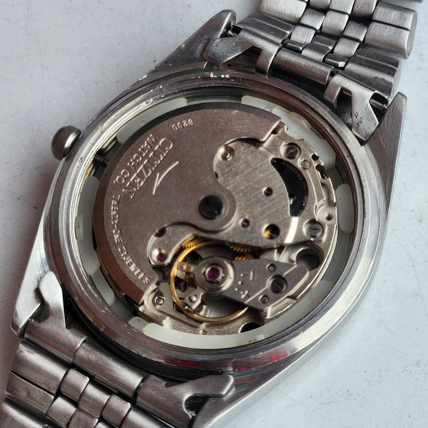Vintage 1974 Original Citizen Automatic 8200 Black Face 21 Jewels Day-Date Japanese Men's Wrist Watch EG172