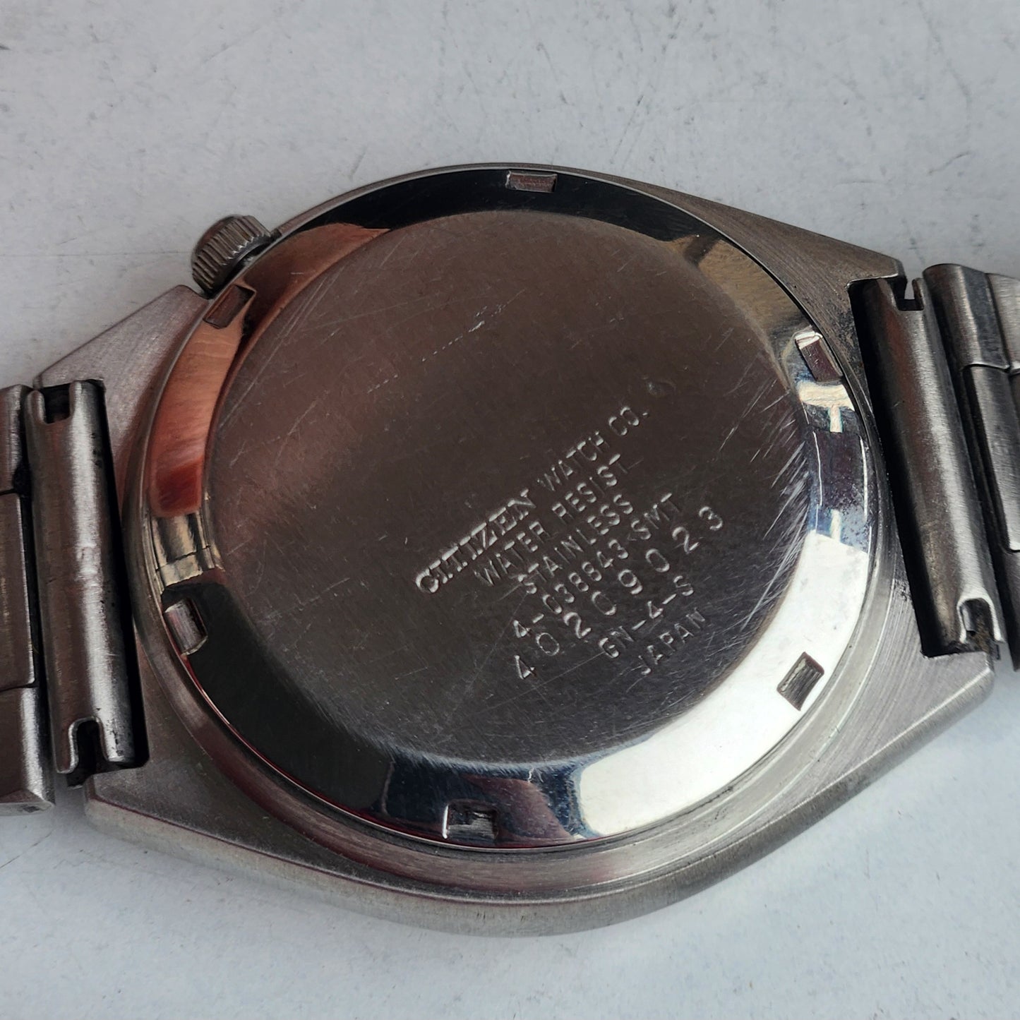 Vintage 1974 Original Citizen Automatic 8200 Black Face 21 Jewels Day-Date Japanese Men's Wrist Watch EG174
