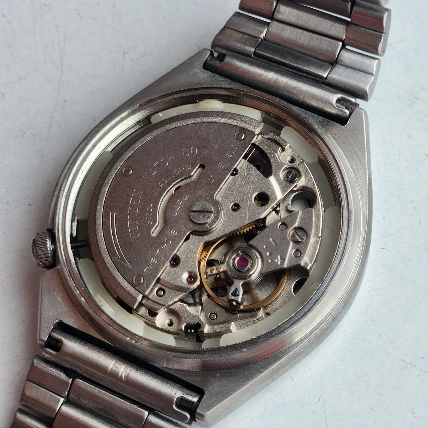 Vintage 1974 Original Citizen Automatic 8200 Black Face 21 Jewels Day-Date Japanese Men's Wrist Watch EG174
