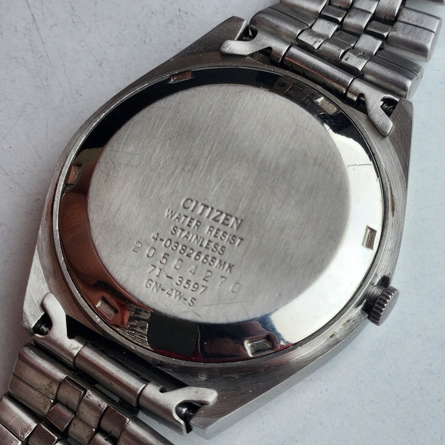 Vintage 1982 Original Citizen Automatic 8200 Black Face 21 Jewels Day-Date Japanese Men's Wrist Watch EG175
