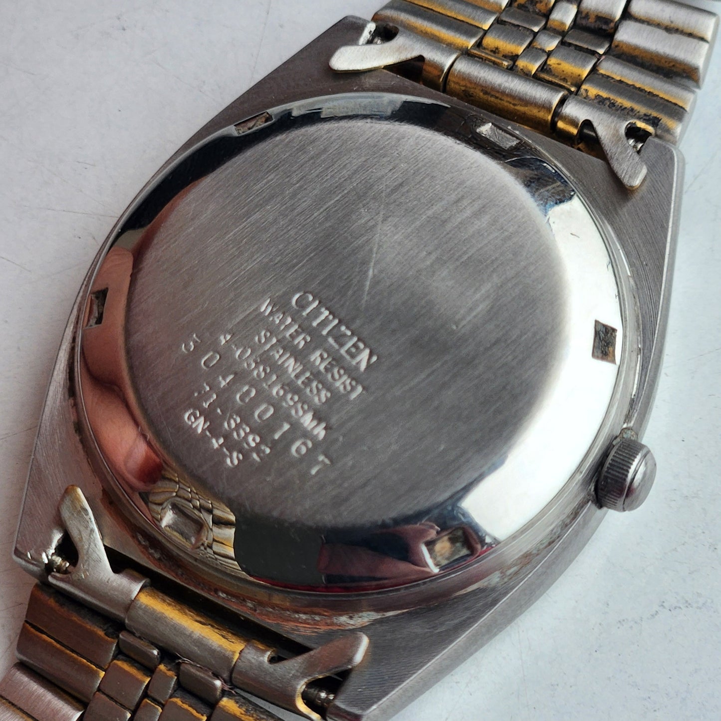 Vintage 1983 Original Citizen Automatic 8200 Blue Face 21 Jewels Day-Date Japanese Men's Wrist Watch EG183
