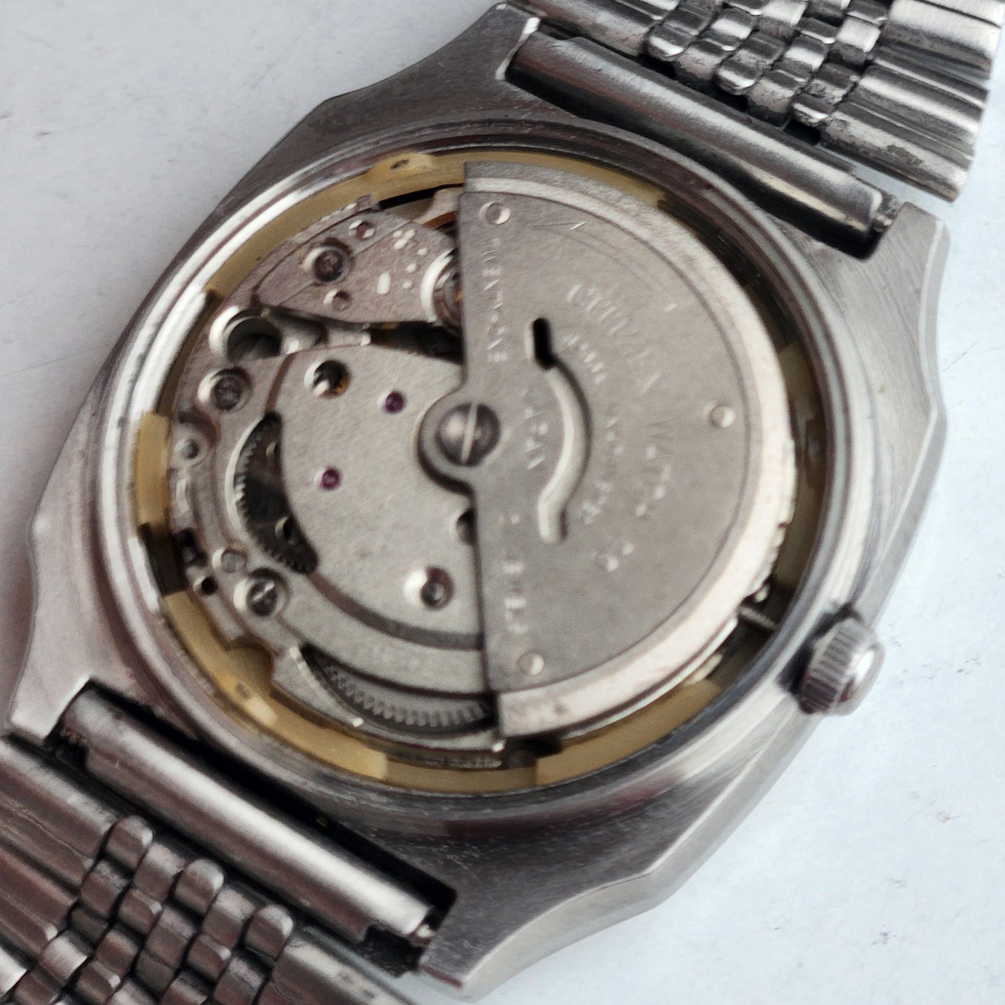 Vintage 1975 Original Citizen Automatic 8200 Silver Face 21 Jewels Day-Date Japanese Men's Wrist Watch EG185