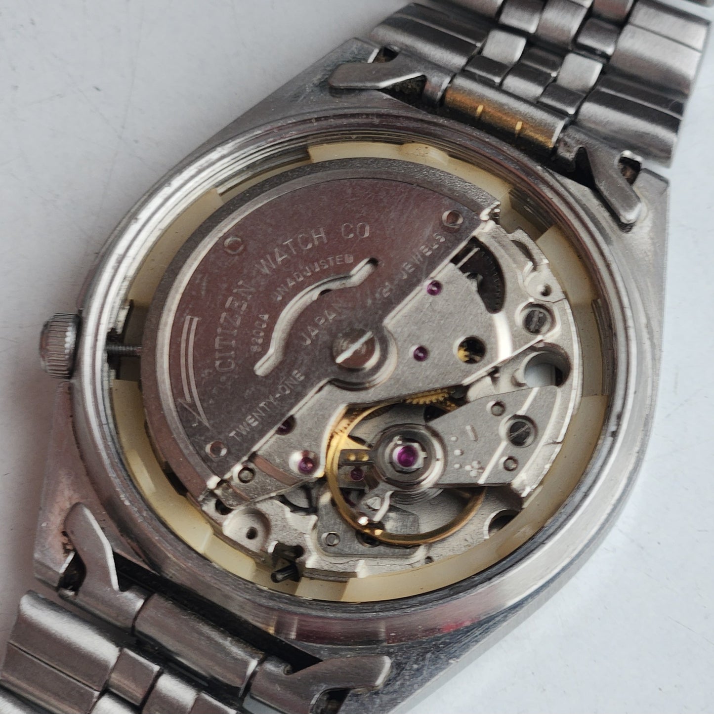 Vintage 1982 Original Citizen Automatic 8200 Black Face 21 Jewels Day-Date Japanese Men's Wrist Watch EG188