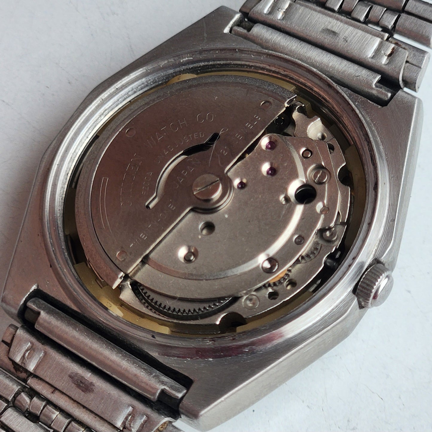Vintage 1992 Original Citizen Automatic 8200 Golden Face 21 Jewels Day-Date Japanese Men's Wrist Watch EG190