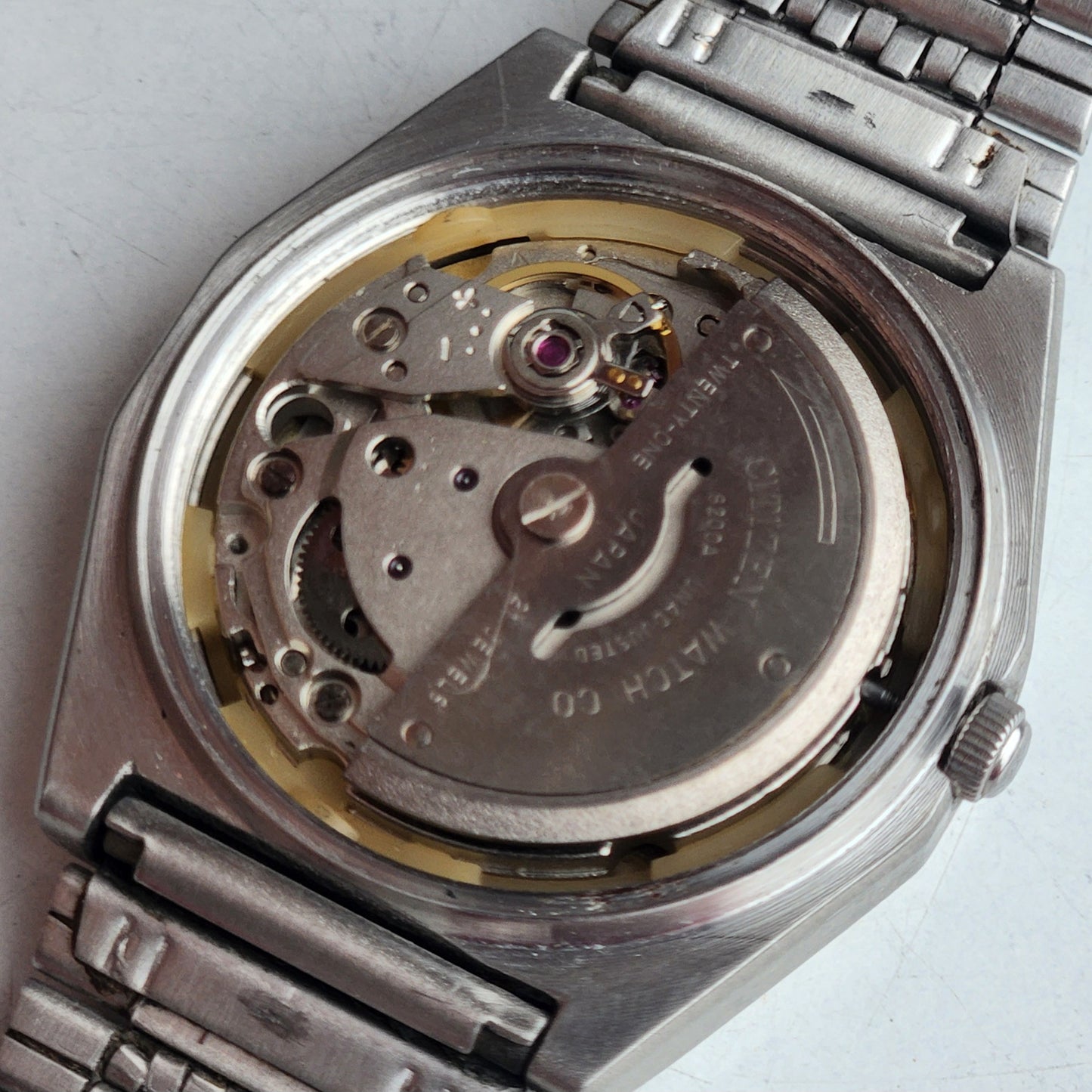 Vintage 1992 Original Citizen Automatic 8200 Golden Face 21 Jewels Day-Date Japanese Men's Wrist Watch EG190